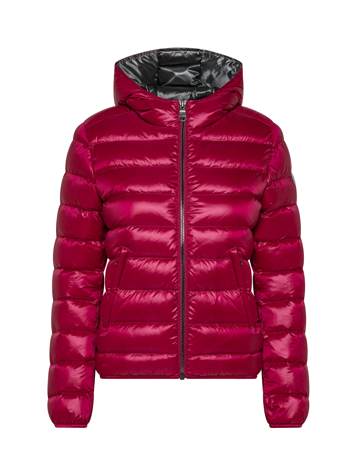 Quilted jacket with hood, Pink Fuchsia, large image number 0