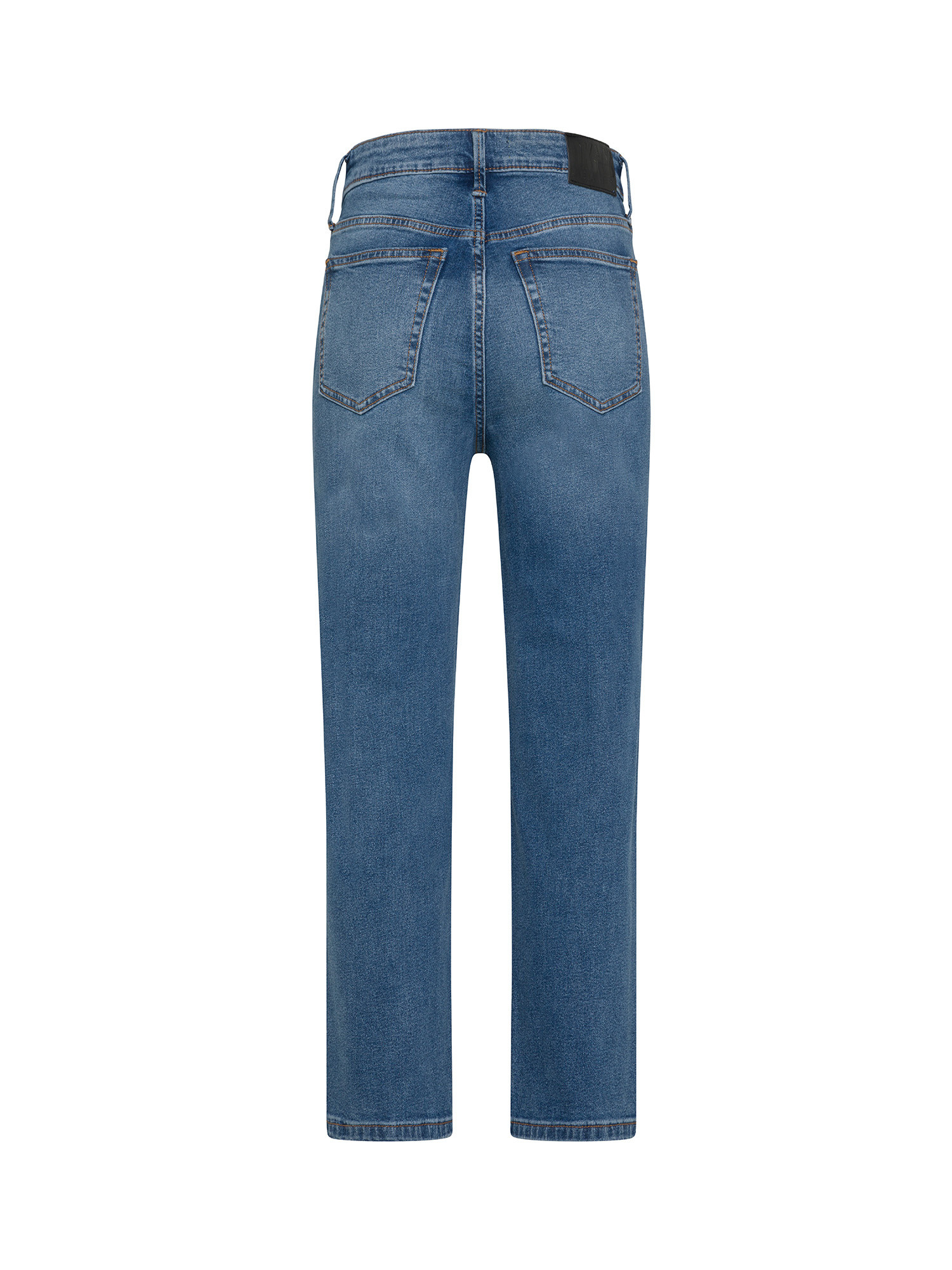DKNY - Jeans a vita alta con taglio dritto e leggermente cropped, Denim, large image number 1