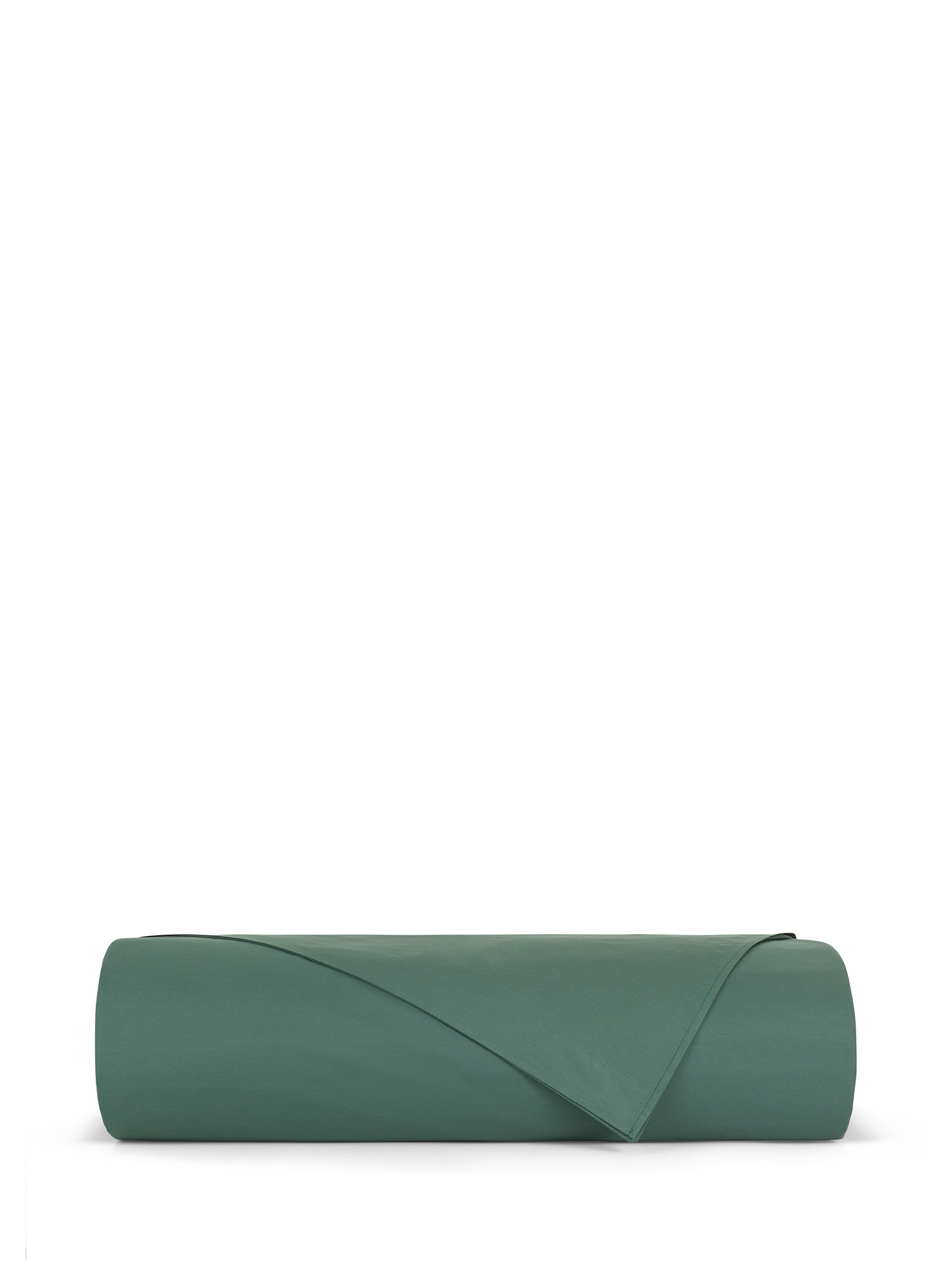 Zefiro smooth cotton percale sheet, Dark Green, large image number 1
