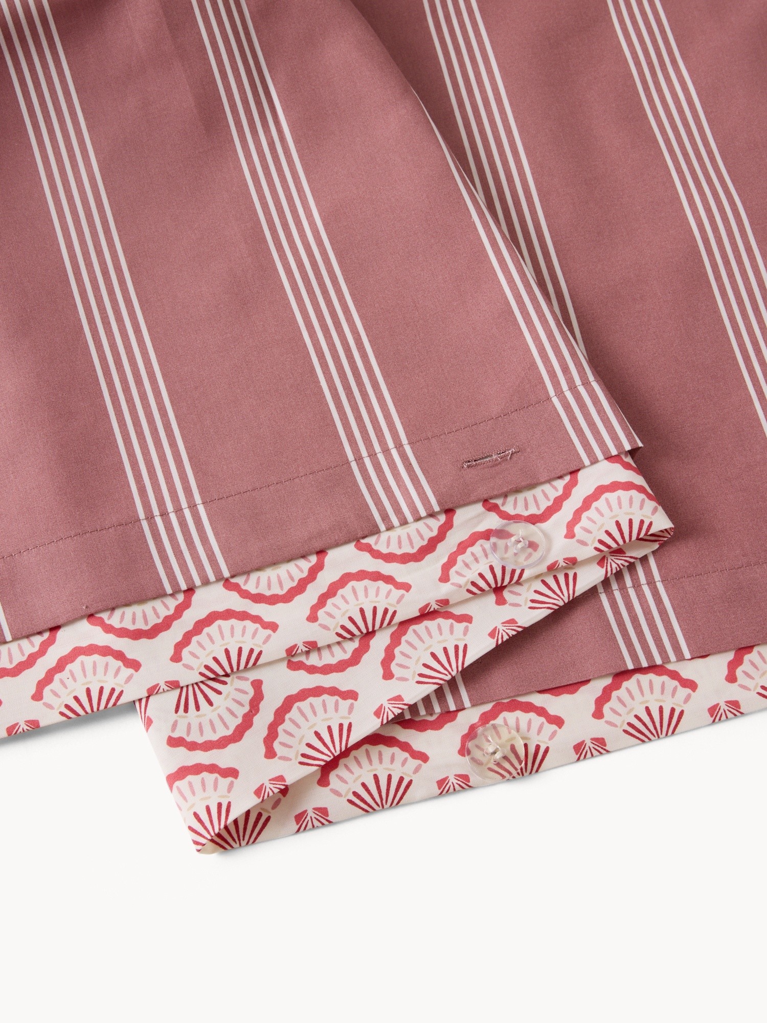 Printed Cotton Percale Quilted Bedspread - Introductory Price, Pink, large image number 1