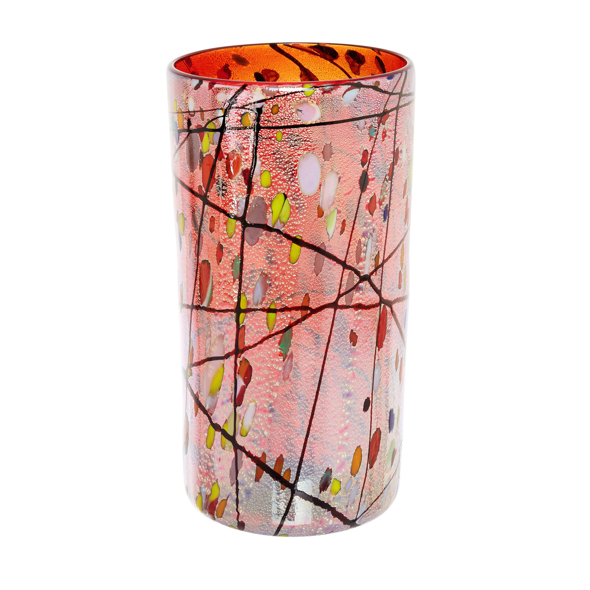 Handmade Murano glass vase, Multicolor, large image number 0