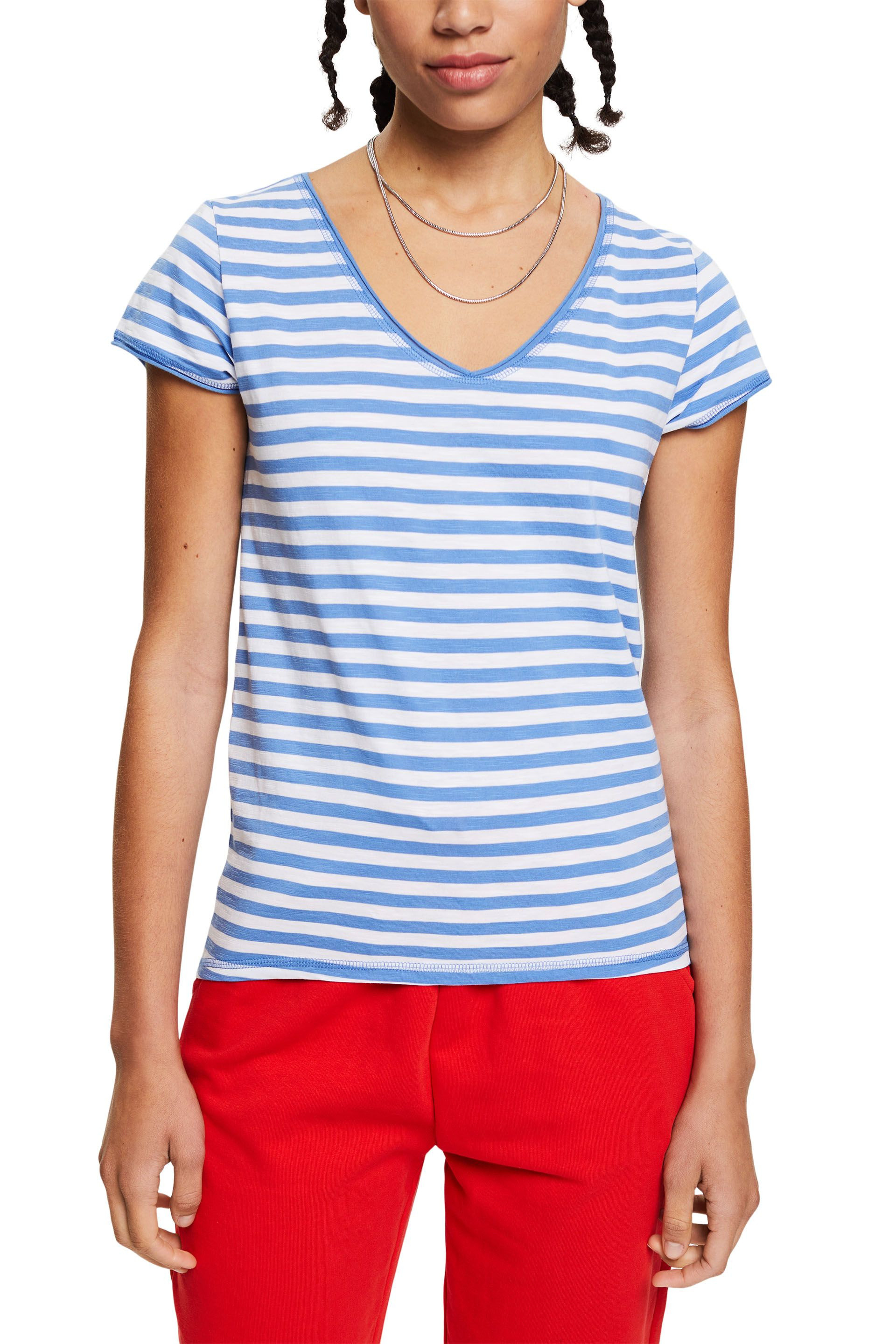 Striped T-shirt, Light Blue, large image number 1