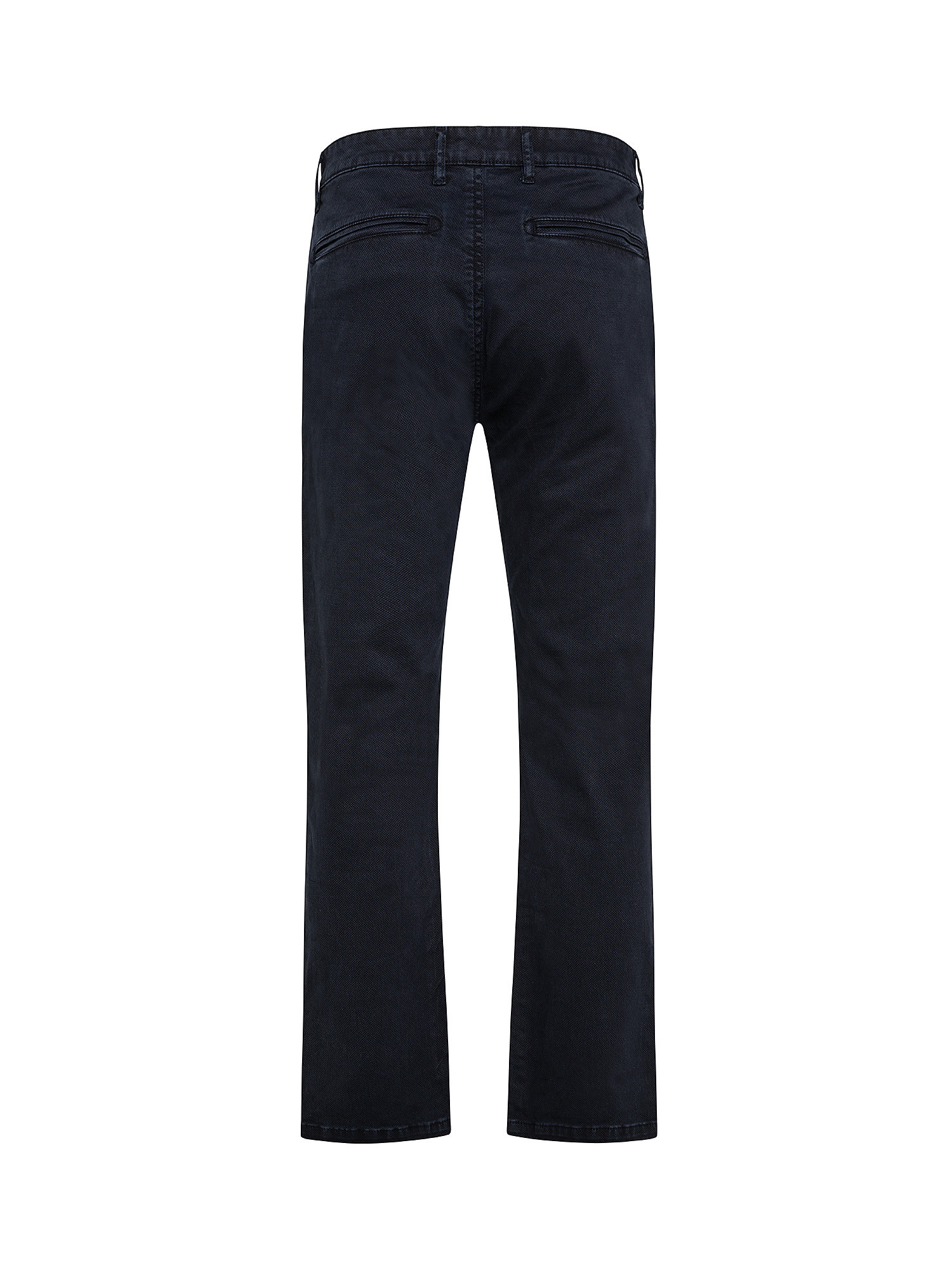 Stretch cotton chinos trousers, Dark Blue, large image number 1