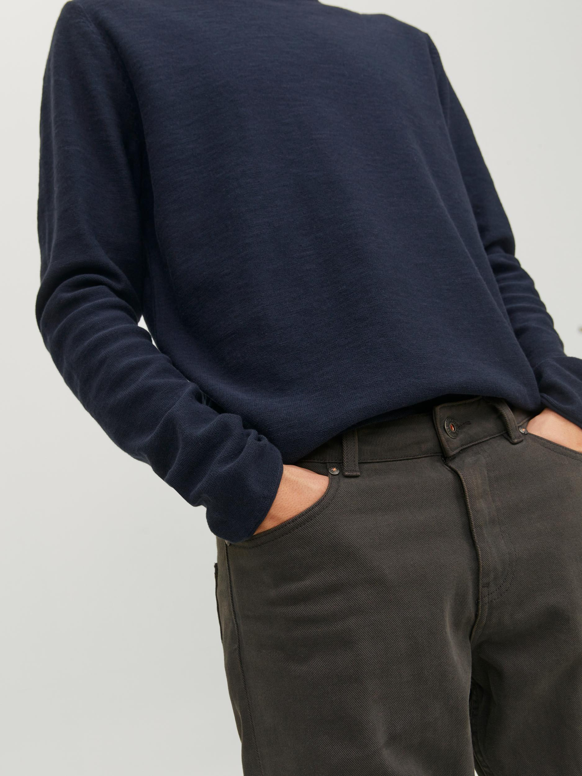 Jack & Jones - Linen blend pullover, Dark Blue, large image number 6