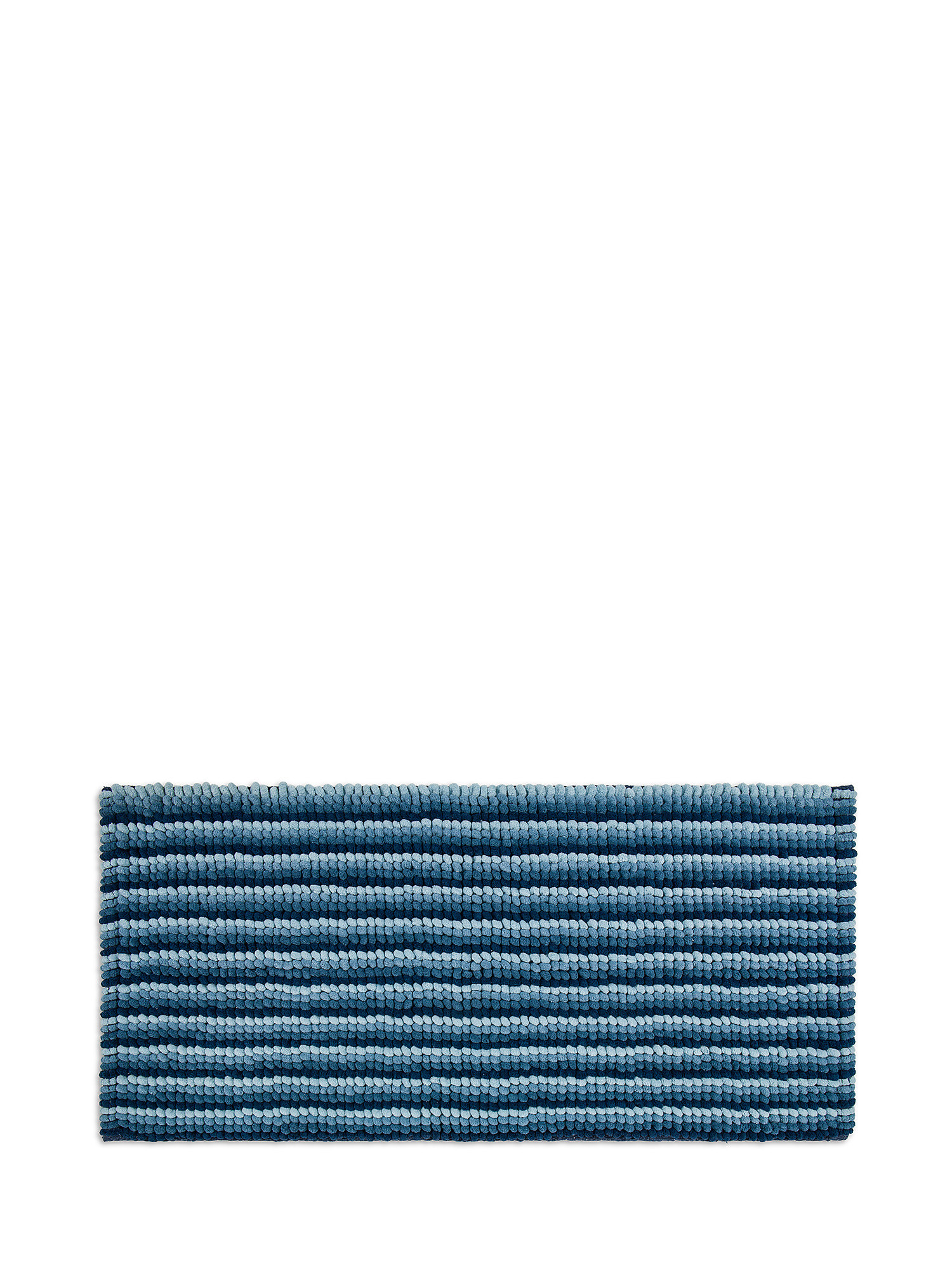 Tappeto bagno in ciniglia, Blu, large image number 0