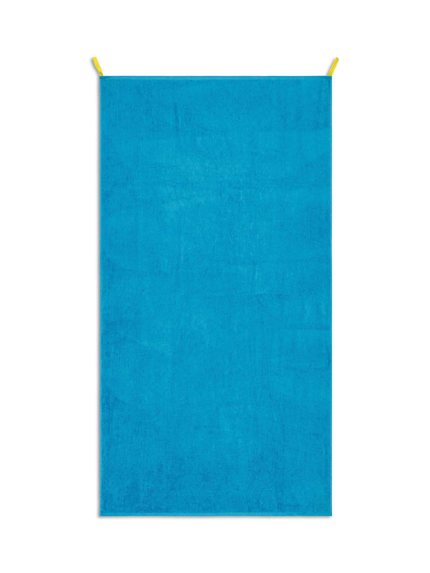 Telo mare a tinta unita, Azzurro turchese, large image number 0
