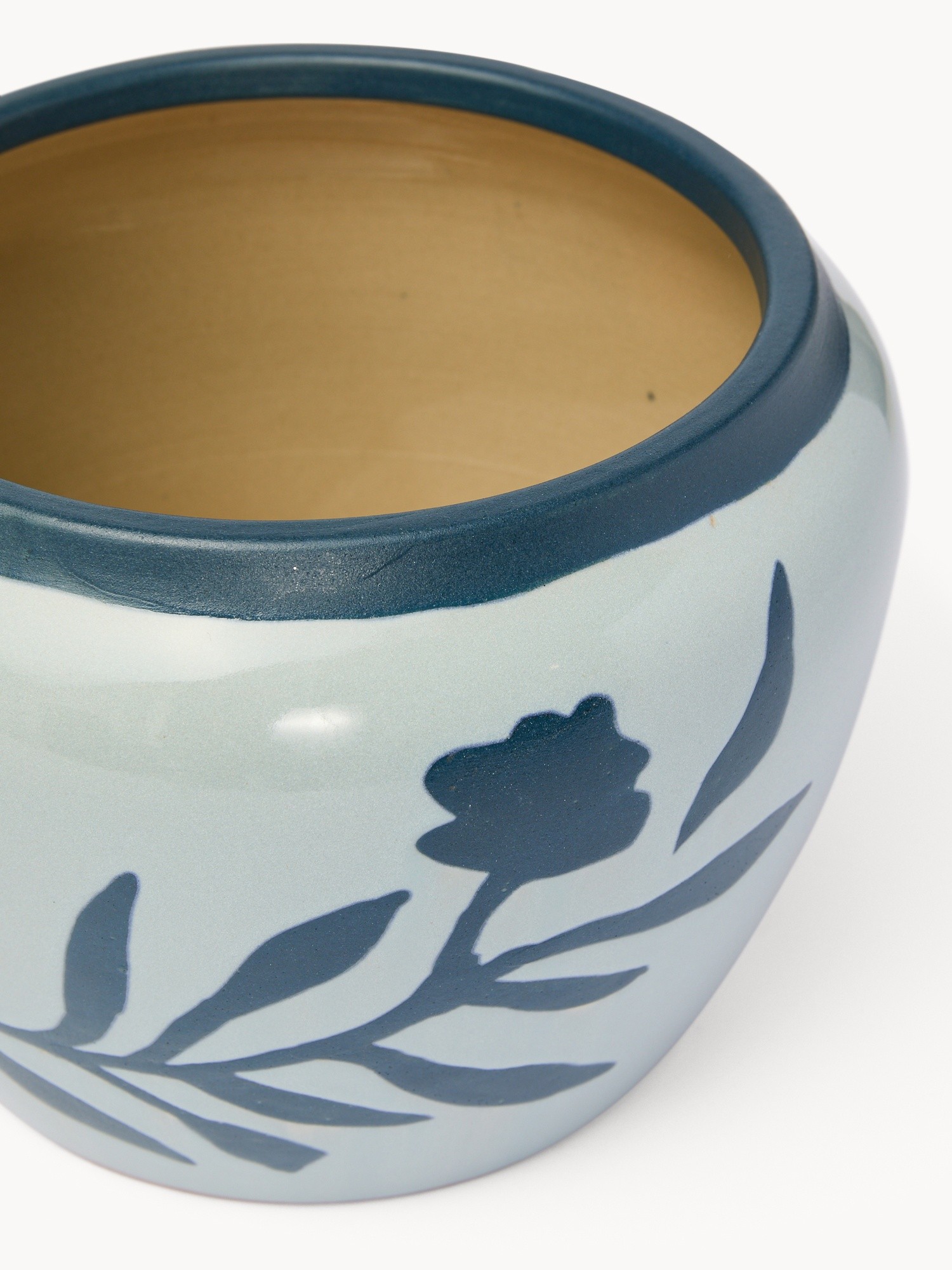 Vaso in ceramica artigianale vietnamita, Blu, large image number 1