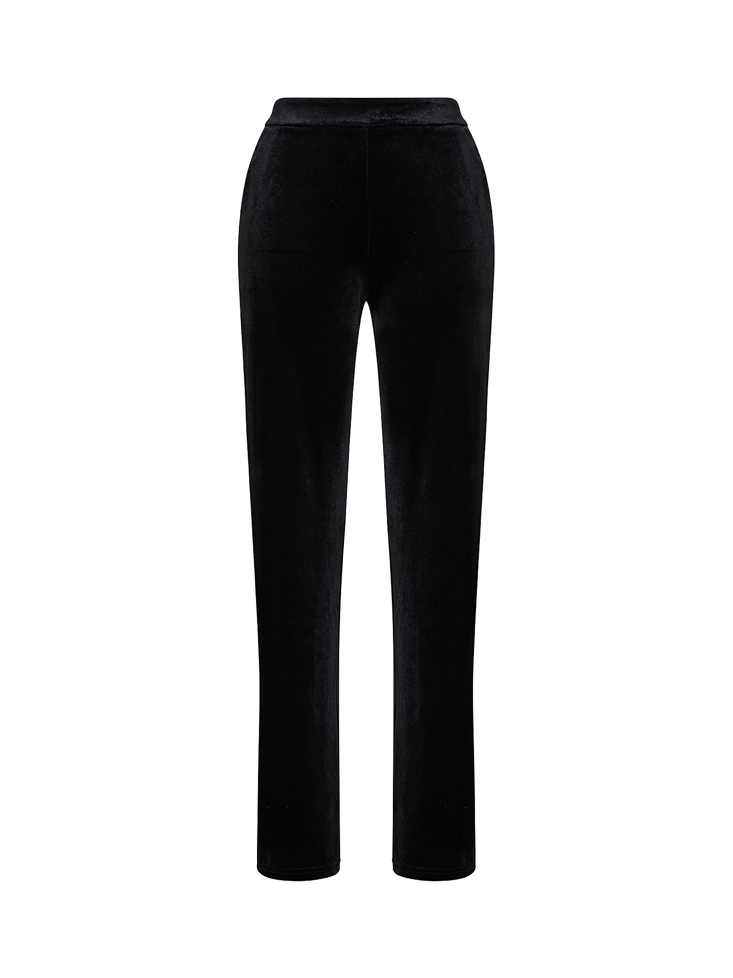 Chenille trousers, Black, large image number 0