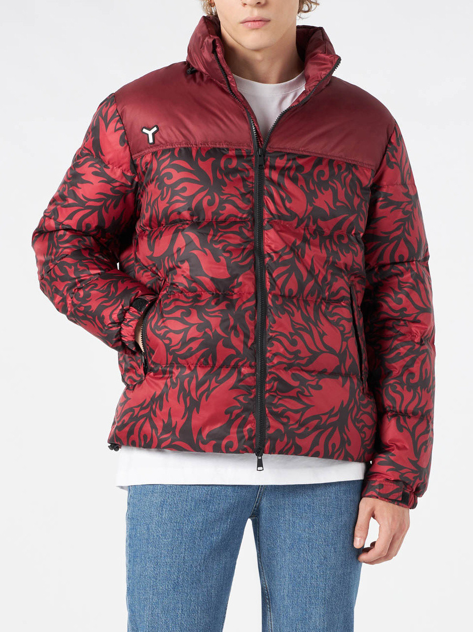 Yes I Am - Reversible flame down jacket, Red, large image number 1