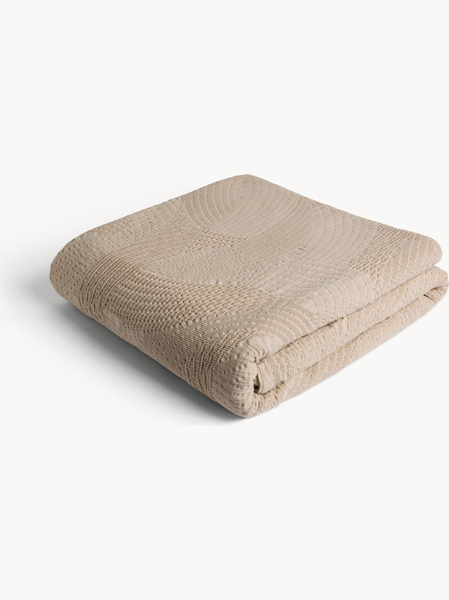 Copriletto in puro cotone stonewashed