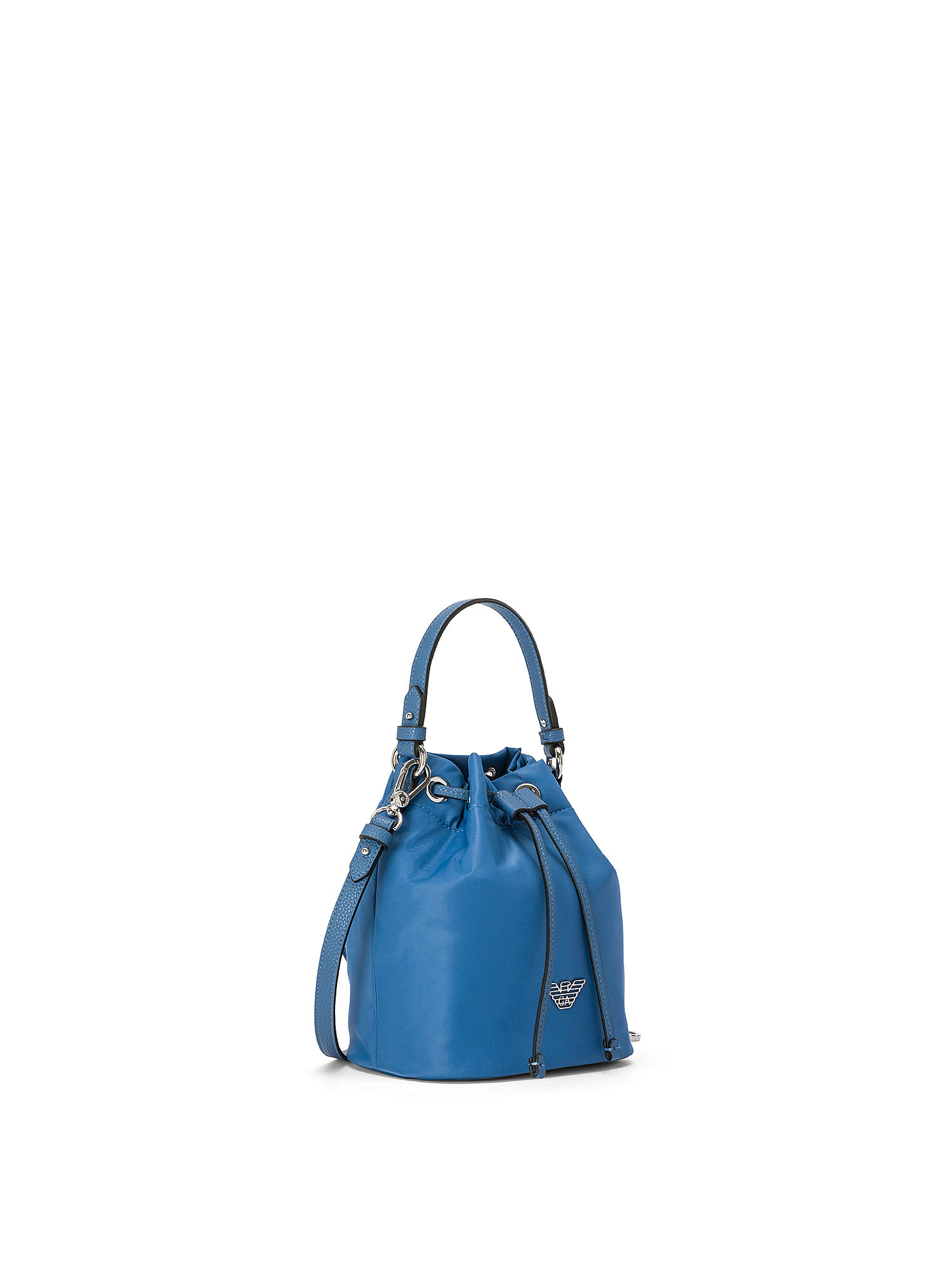 Emporio Armani - Bucket bag in recycled nylon, Light Blue, large image number 1