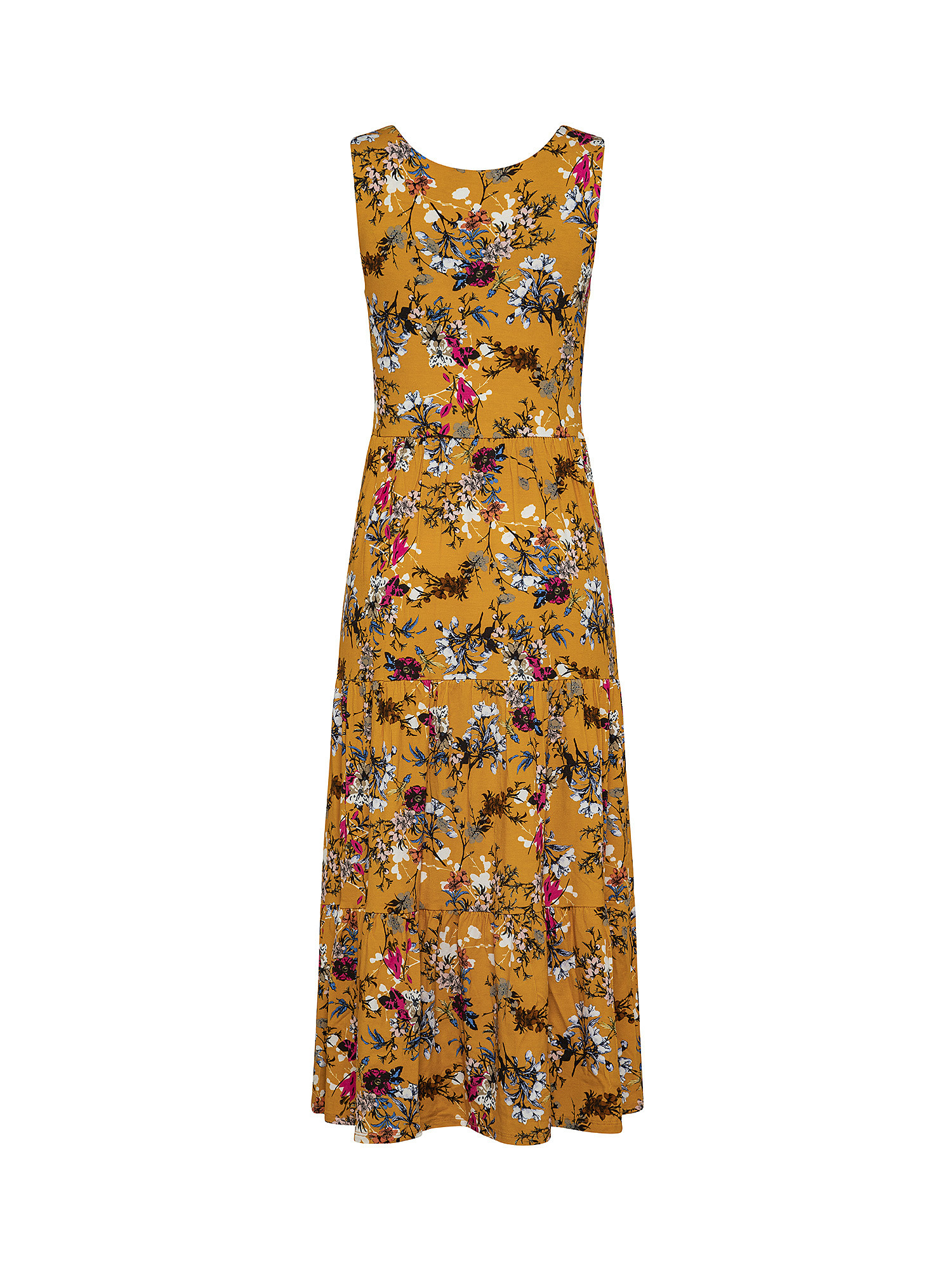 Dress with flounces, Ocra Yellow, large image number 1