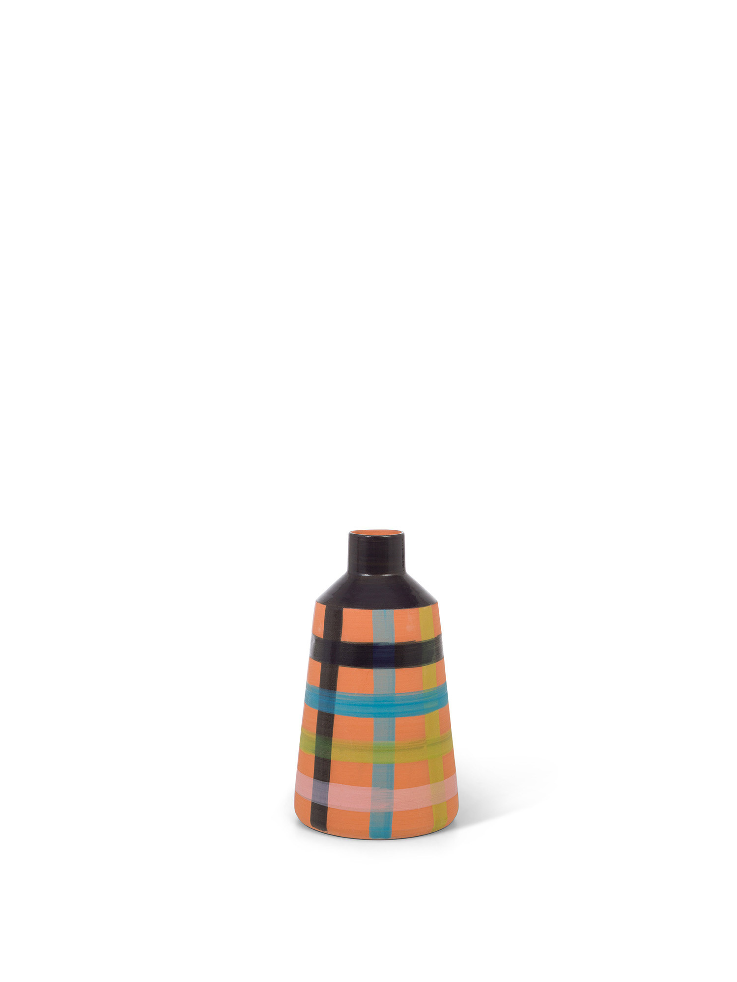 Ceramic check vase, Multicolor, large image number 0