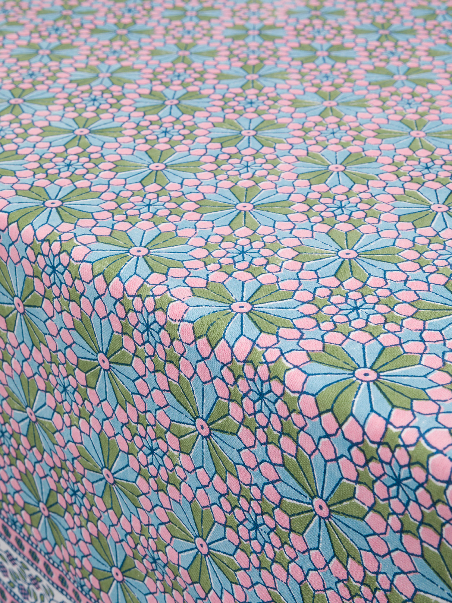 Tovaglia puro cotone motivo floreale, Multicolor, large image number 1