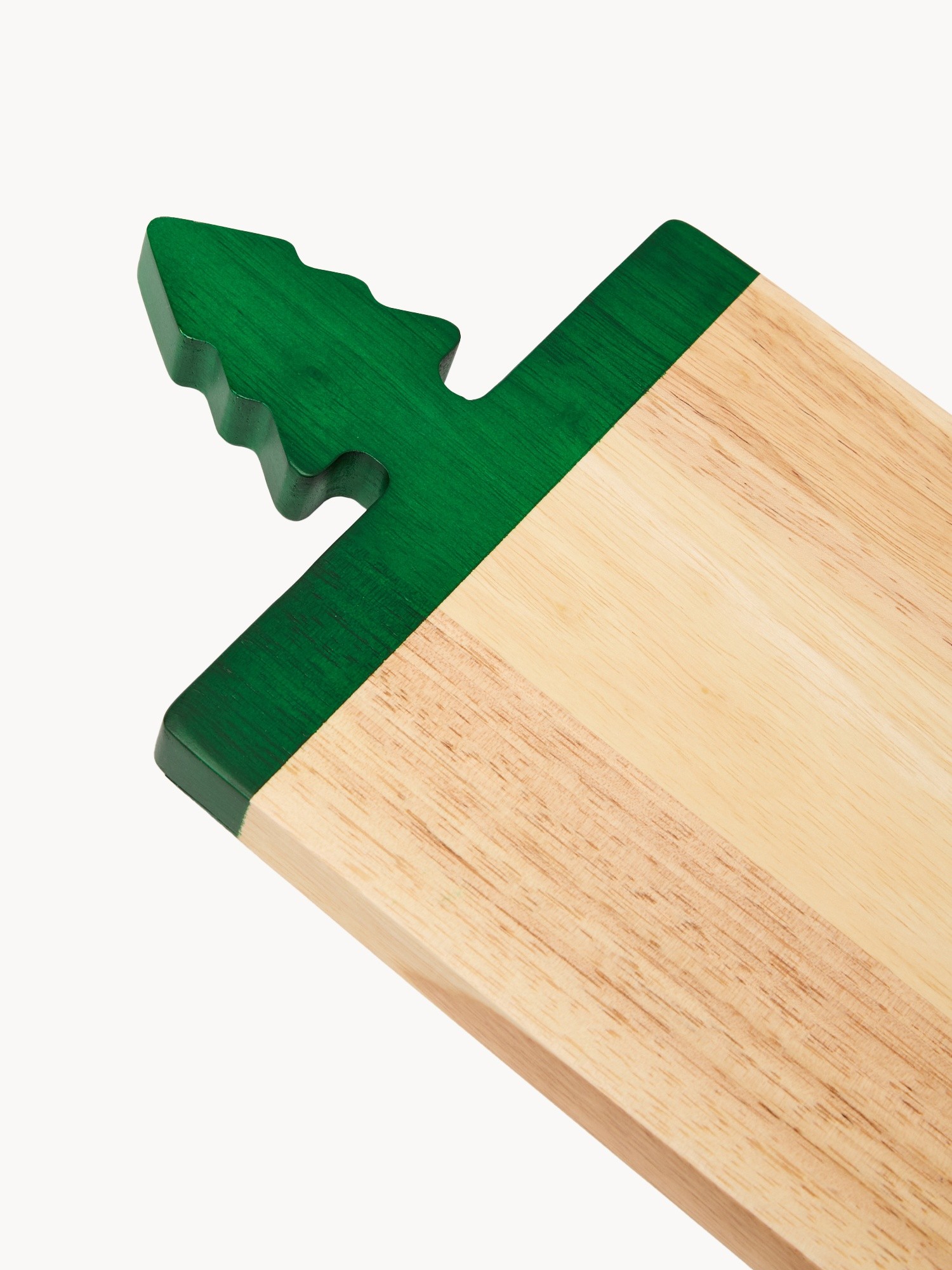 Tagliere in legno con manico a forma di albero di Natale, Rosso, large image number 1