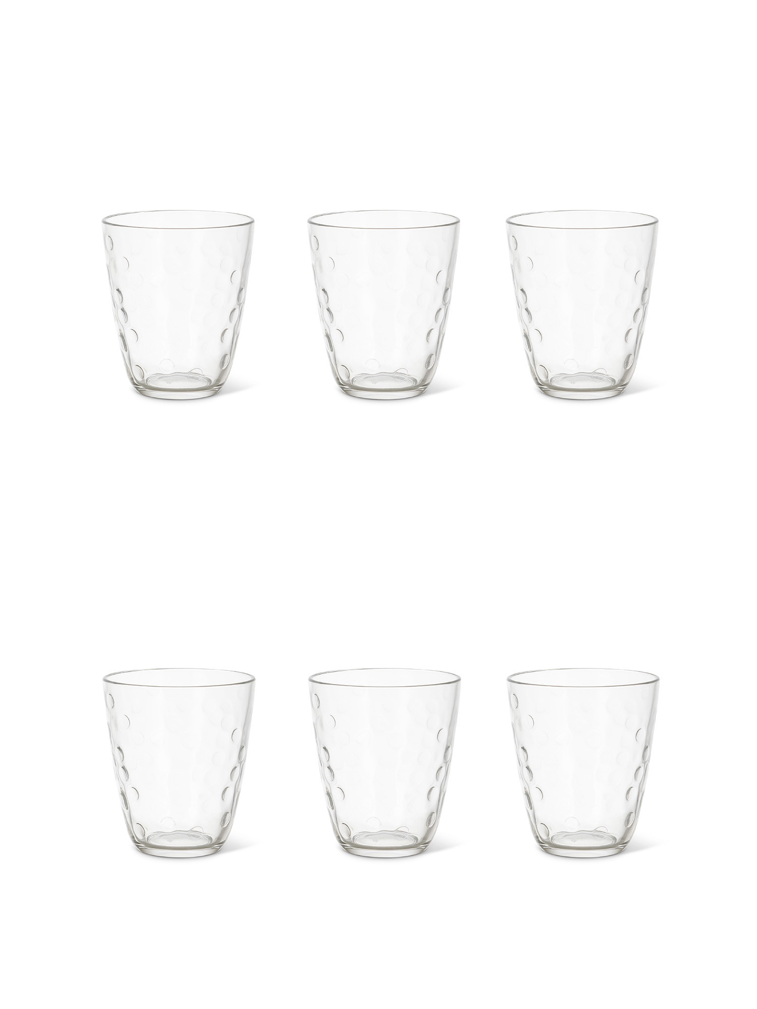 Set 6 bicchieri Concepto, Trasparente, large image number 0