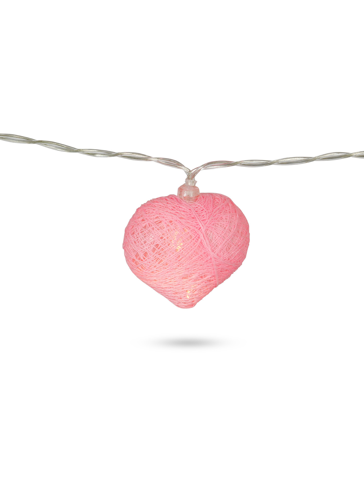 10 LED hearts chain, Pink, large image number 0