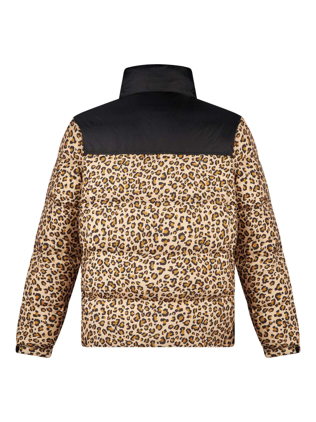 Yes I Am - Reversible leopard-print down jacket, Brown, large image number 3