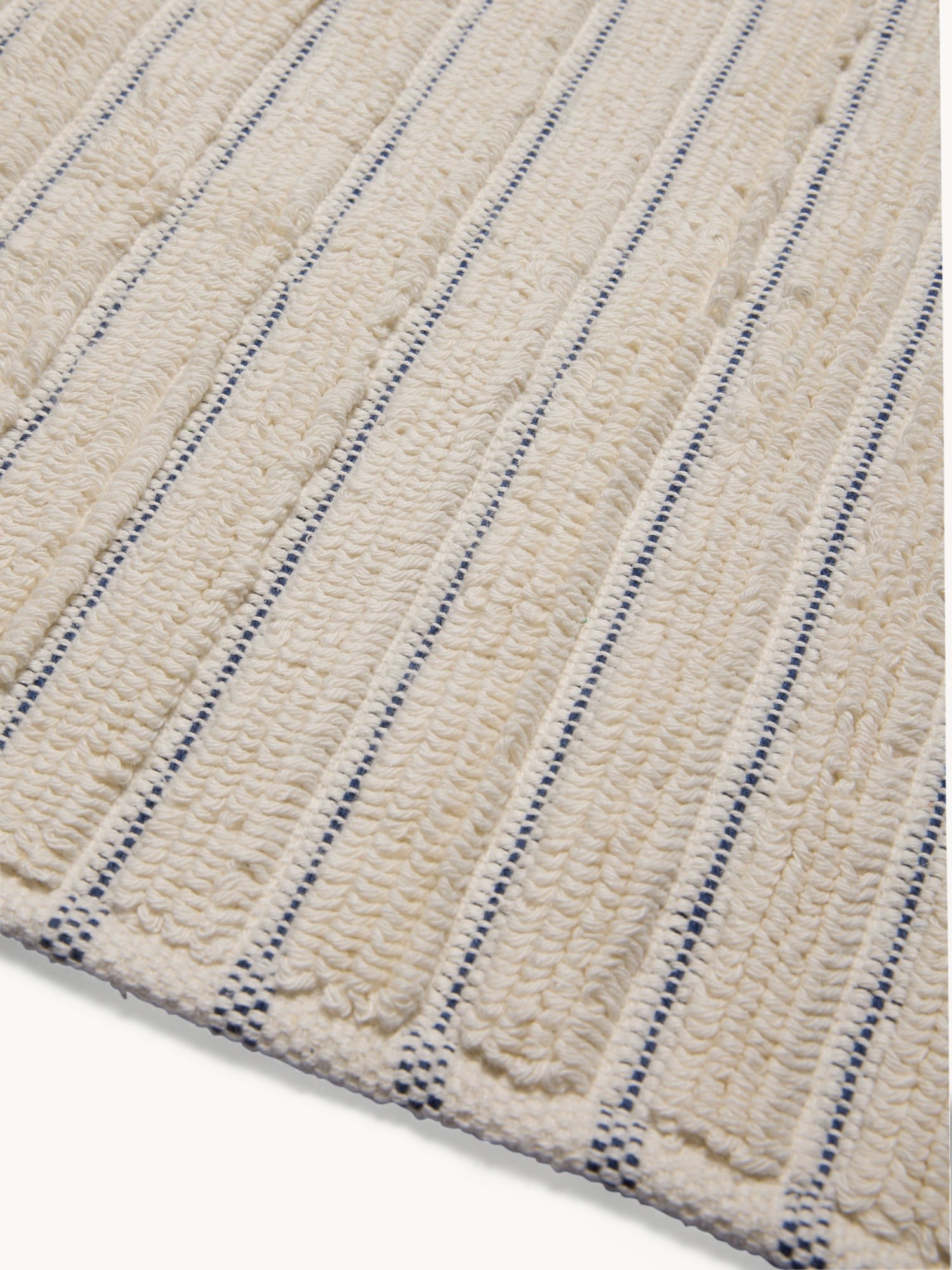 Solid-Color Cotton Bath Mat - Introductory Price, White 1, large image number 1