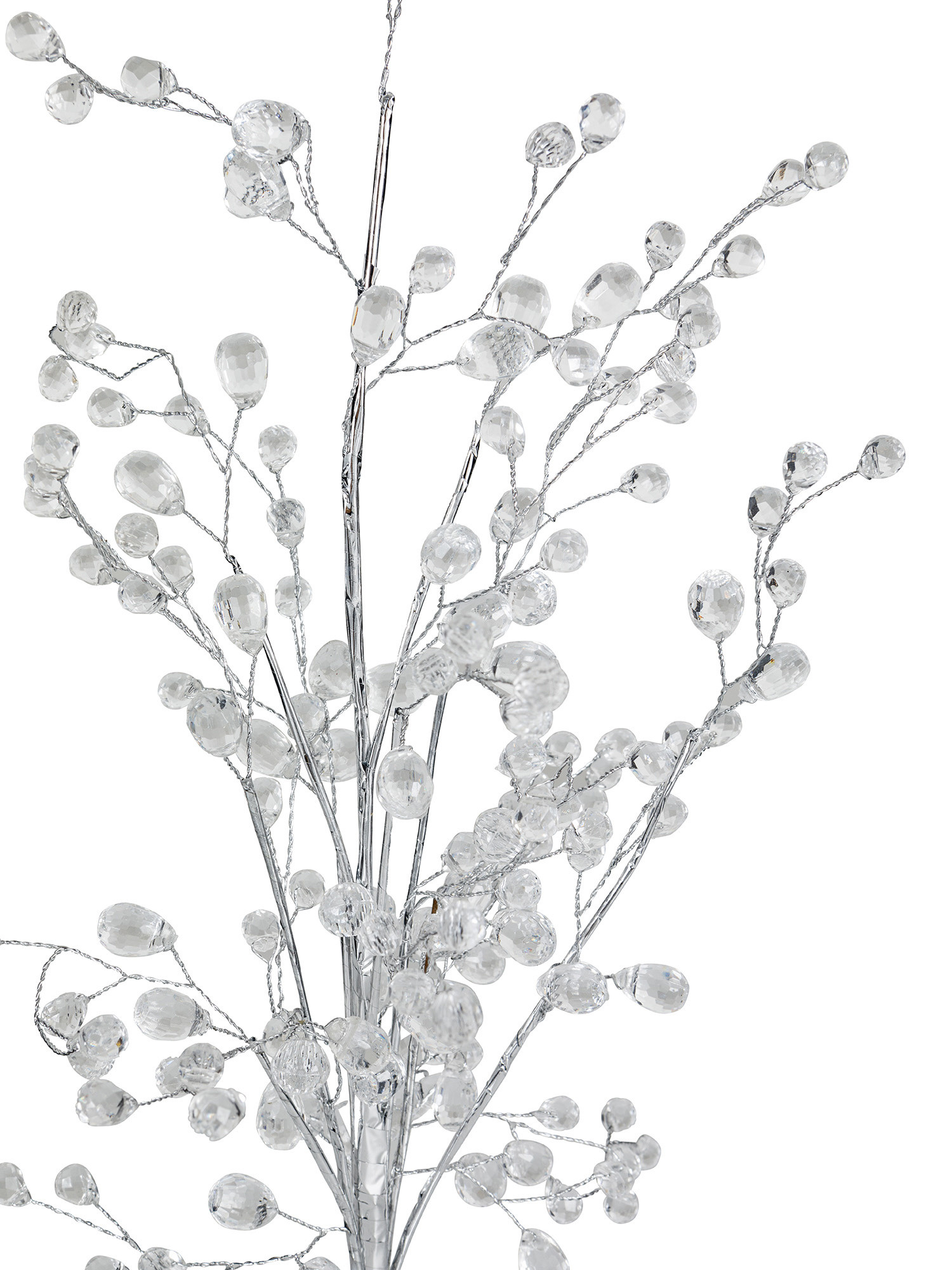 Alberello decorativo con diamantini in plastica, Bianco 1, large image number 1