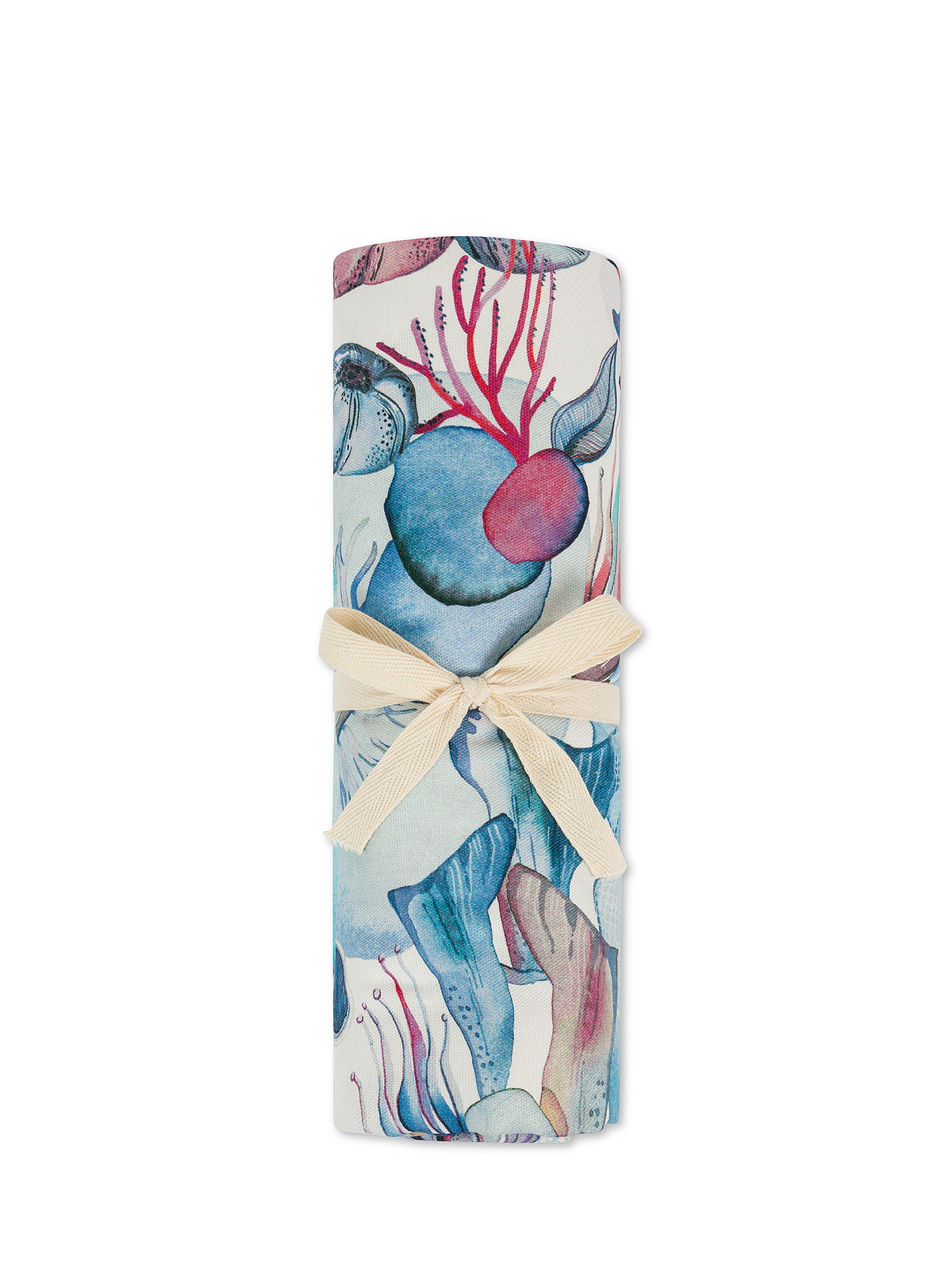 Telo arredo in cotone stampato., Multicolor, large image number 1