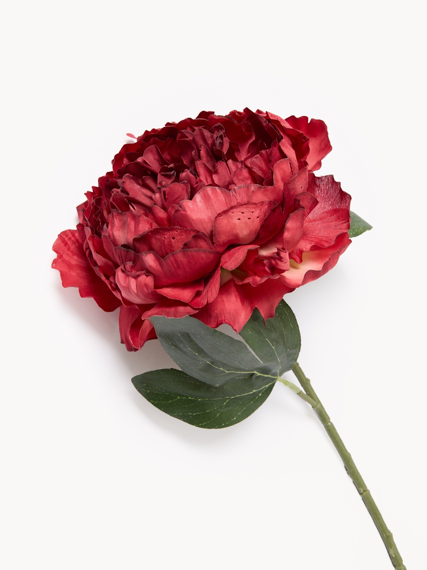 Artificial peony flower, Burgundy, large image number 1