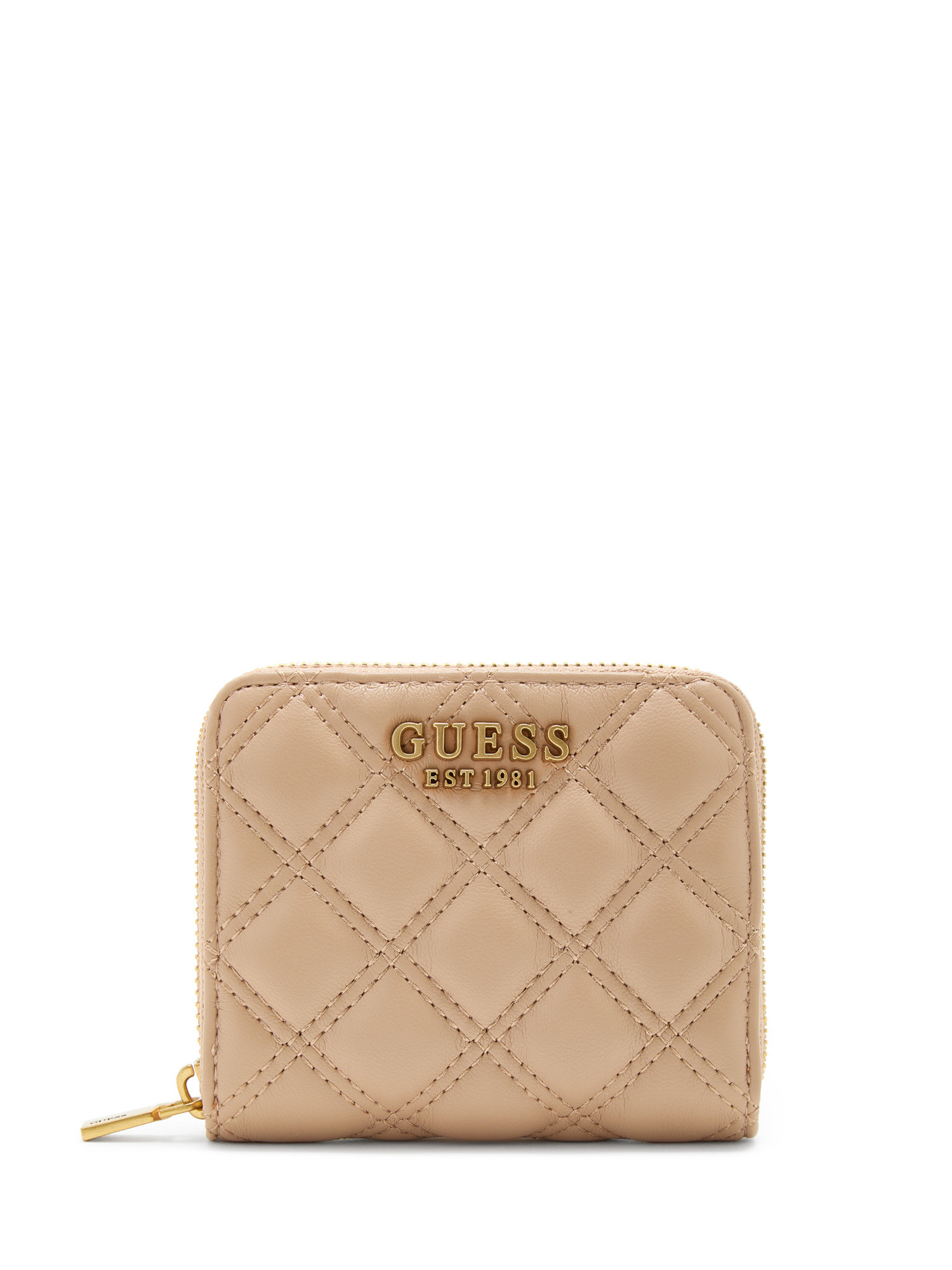 Guess - Giully quilted mini wallet, Beige, large image number 0