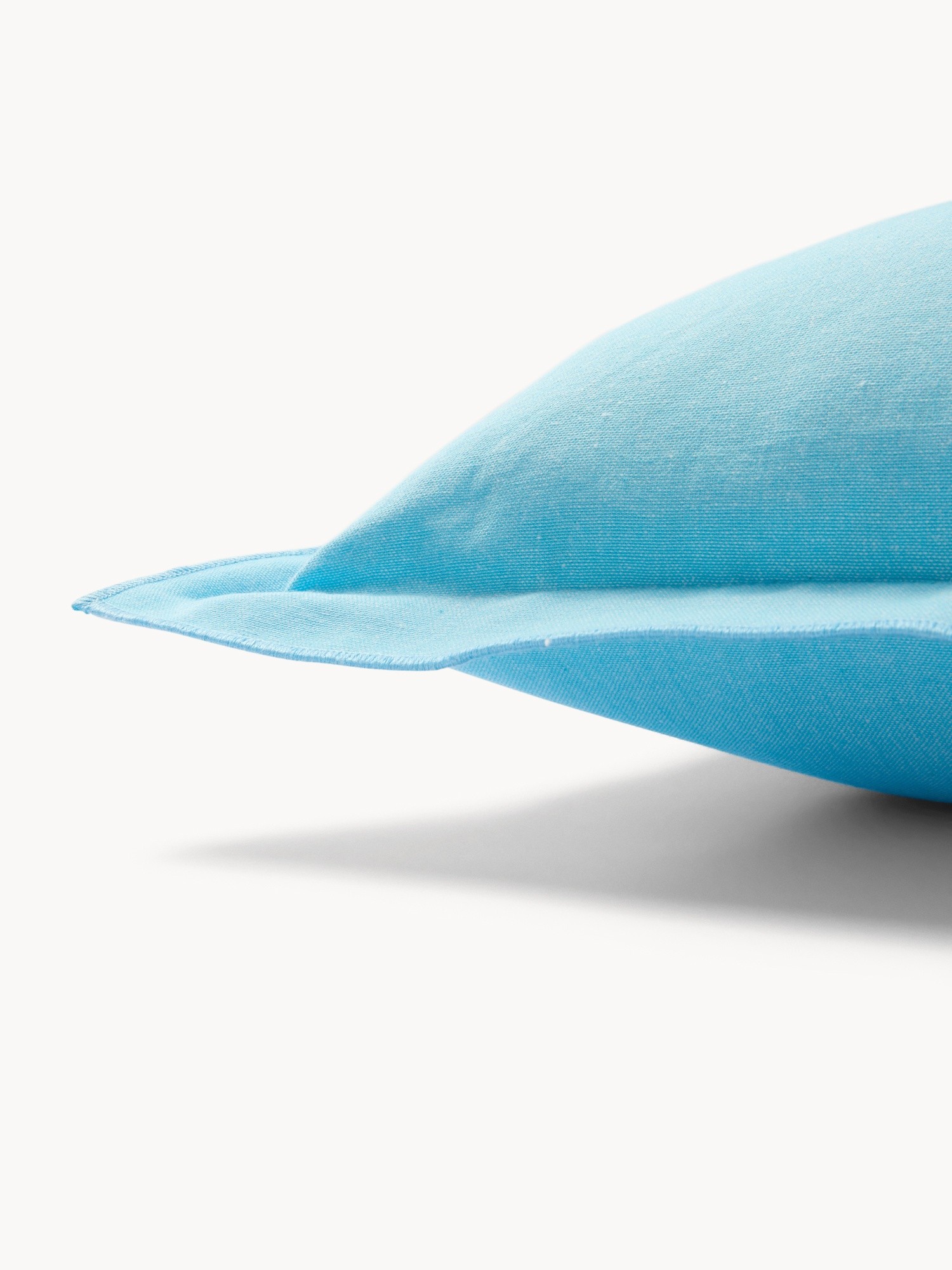 Chambray Cotton Pillow 35x50cm - Introductory Price, Blue, large image number 2