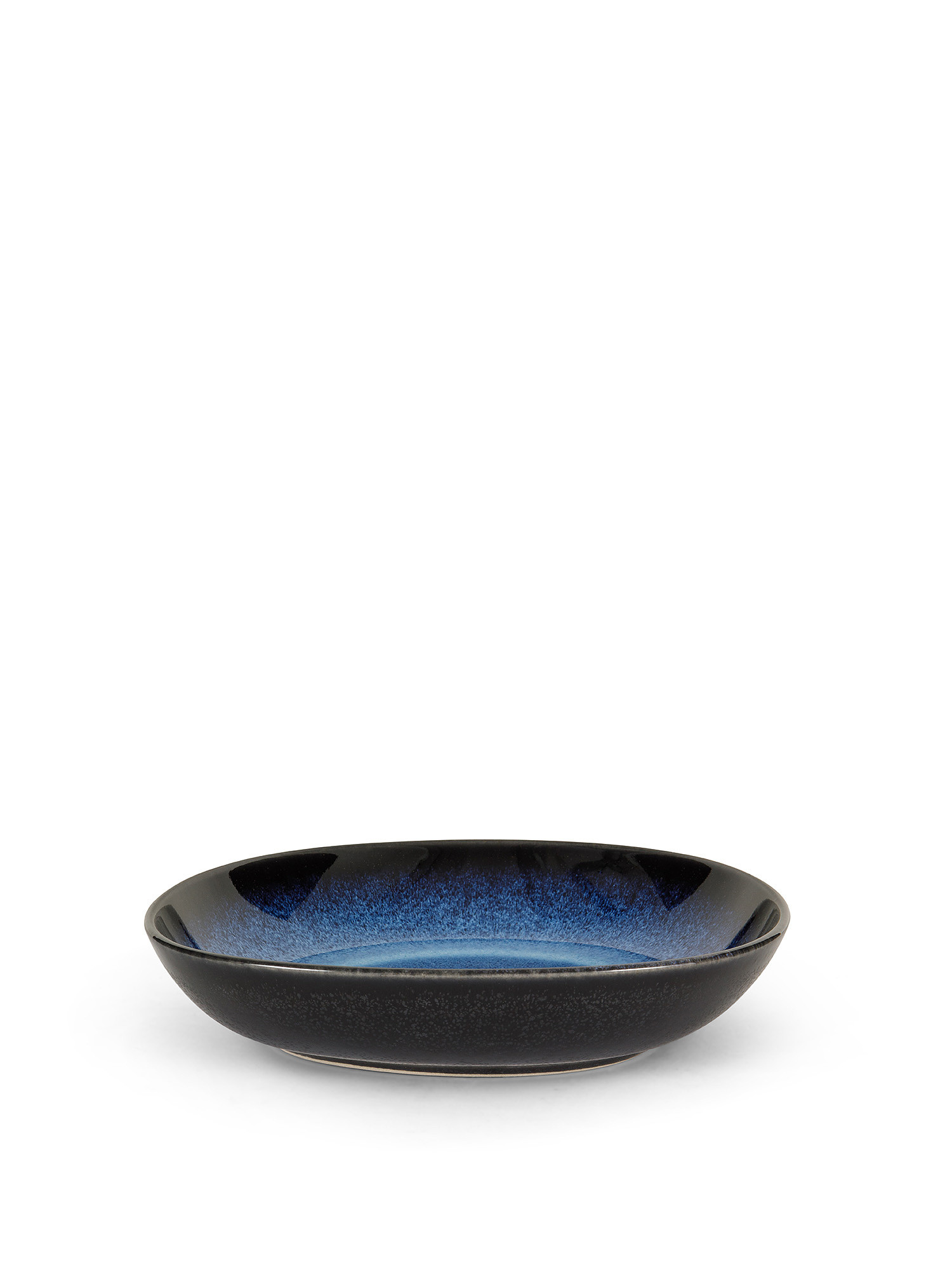 Piatto fondo ceramica Karma, Blu, large