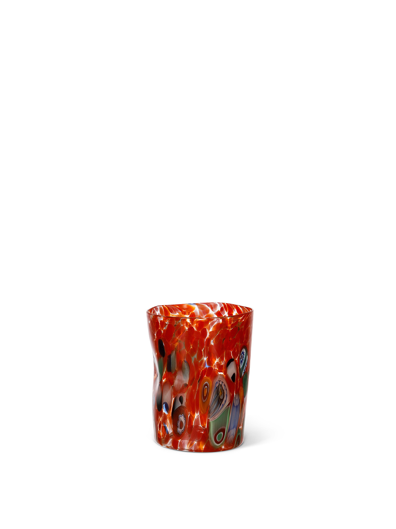 Bicchiere vetro di Murano fatto a mano, Rosso, large image number 0