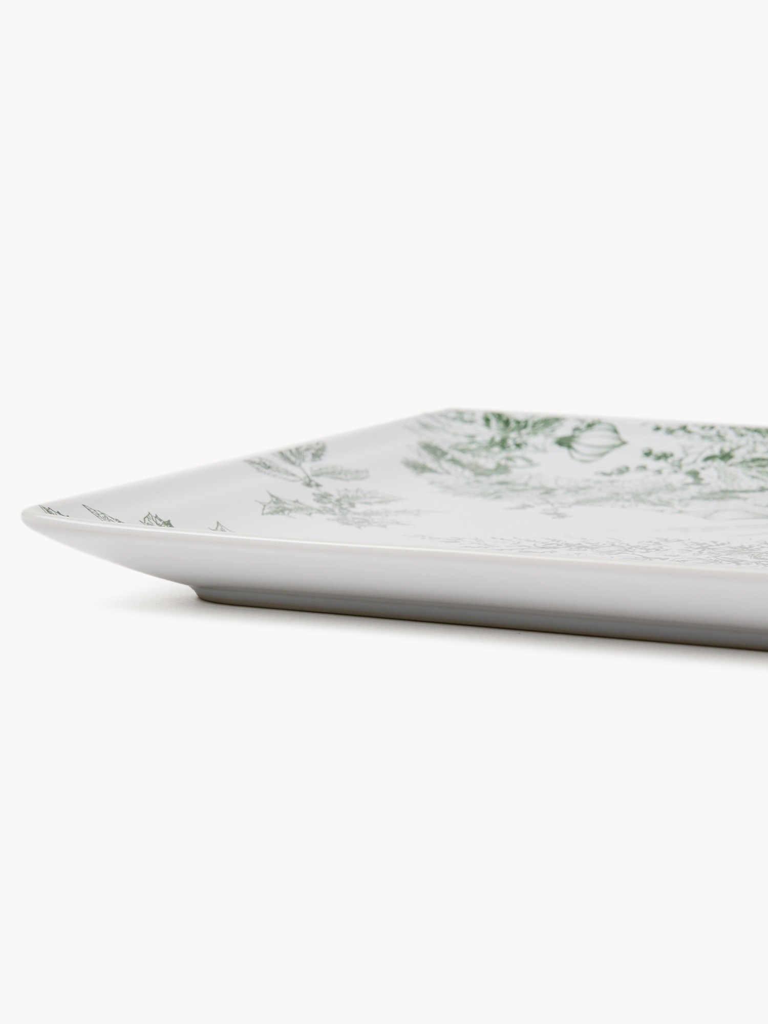 Christmas tree-shaped stoneware saucer, N/D, large image number 0