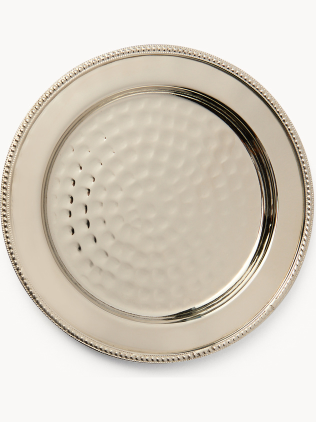 Sottobottiglia basso in silver plated