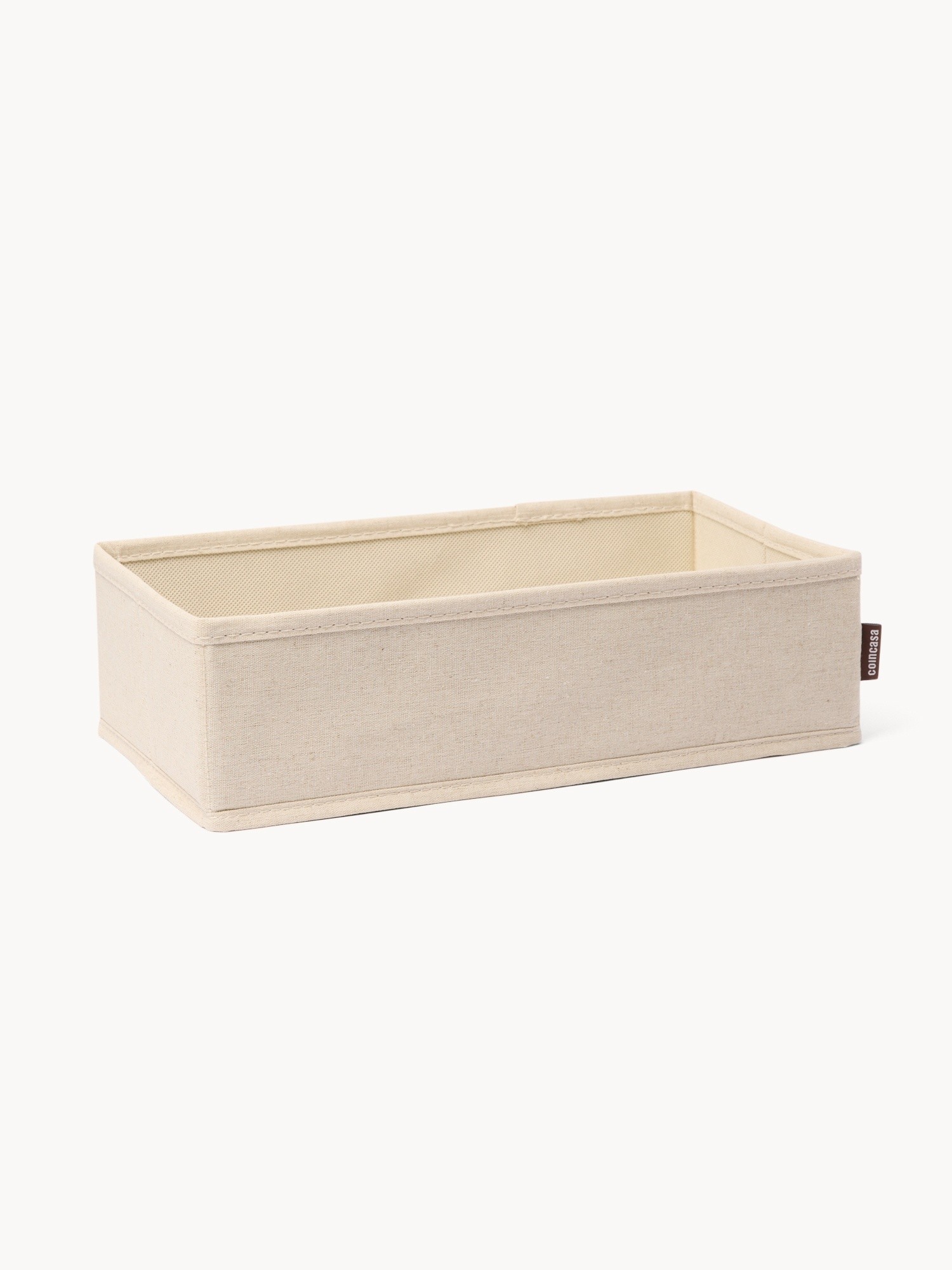 Rectangular linen organizer, Light Beige, large image number 0