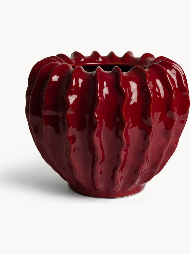 Glazed ceramic vase