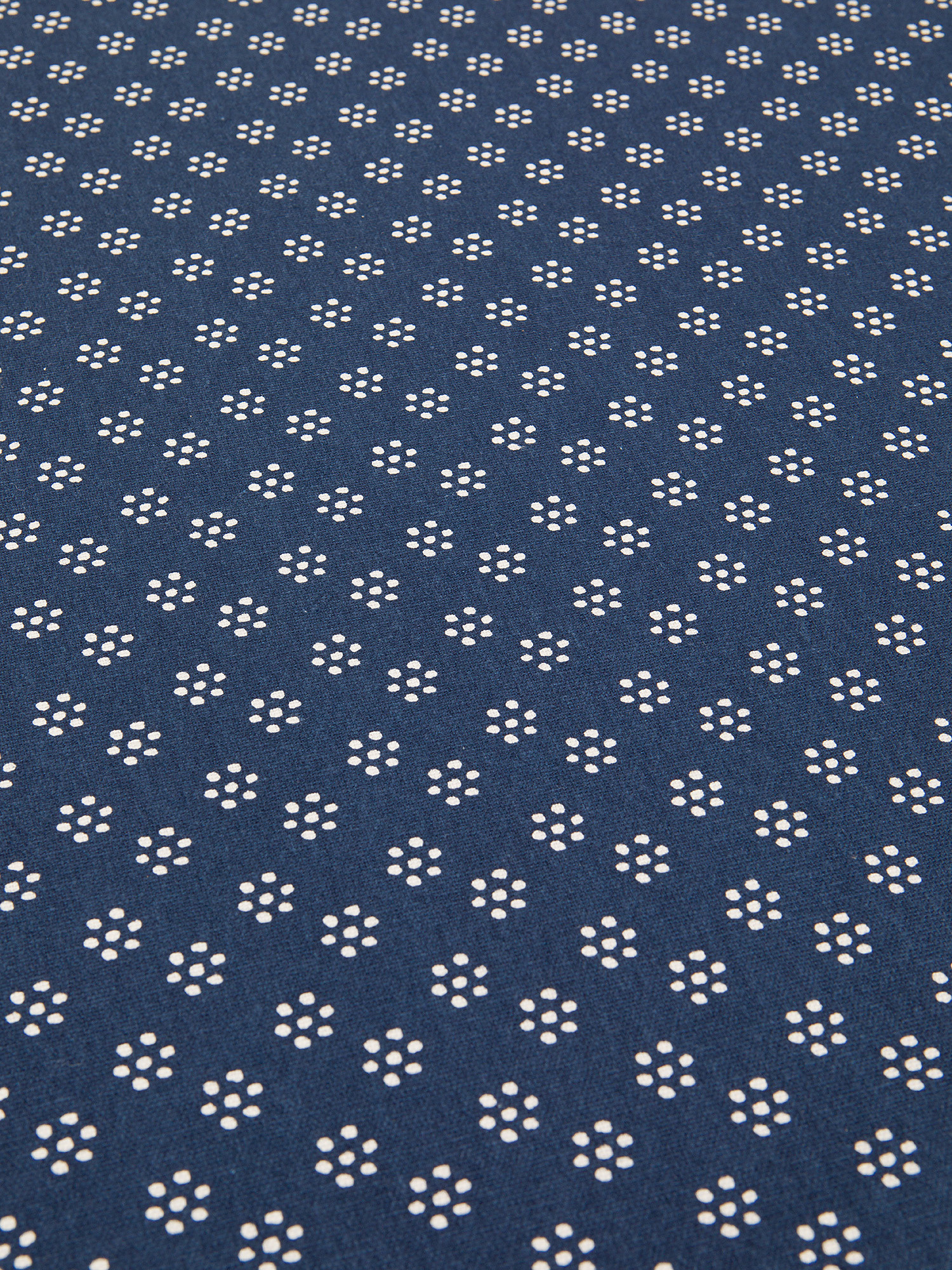 Tovaglia rotonda puro cotone stampa dots, Blu, large image number 1