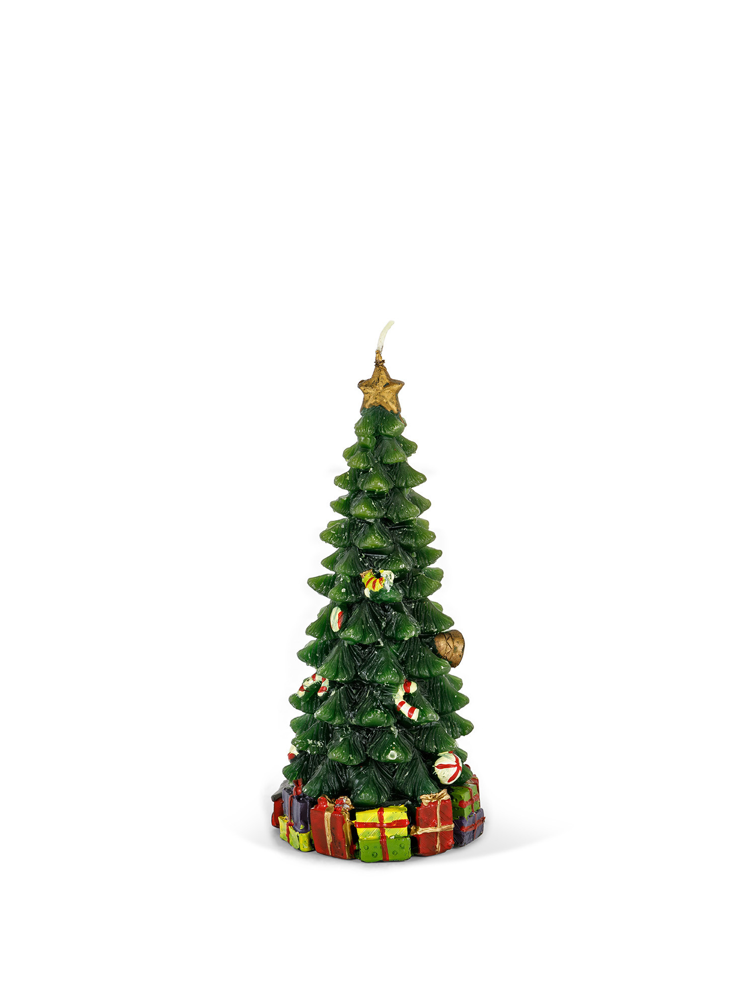 Christmas tree candle, Green, large image number 0