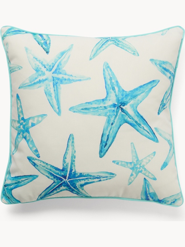 Starfish Print Cushion 45x45cm - Introductory Price
