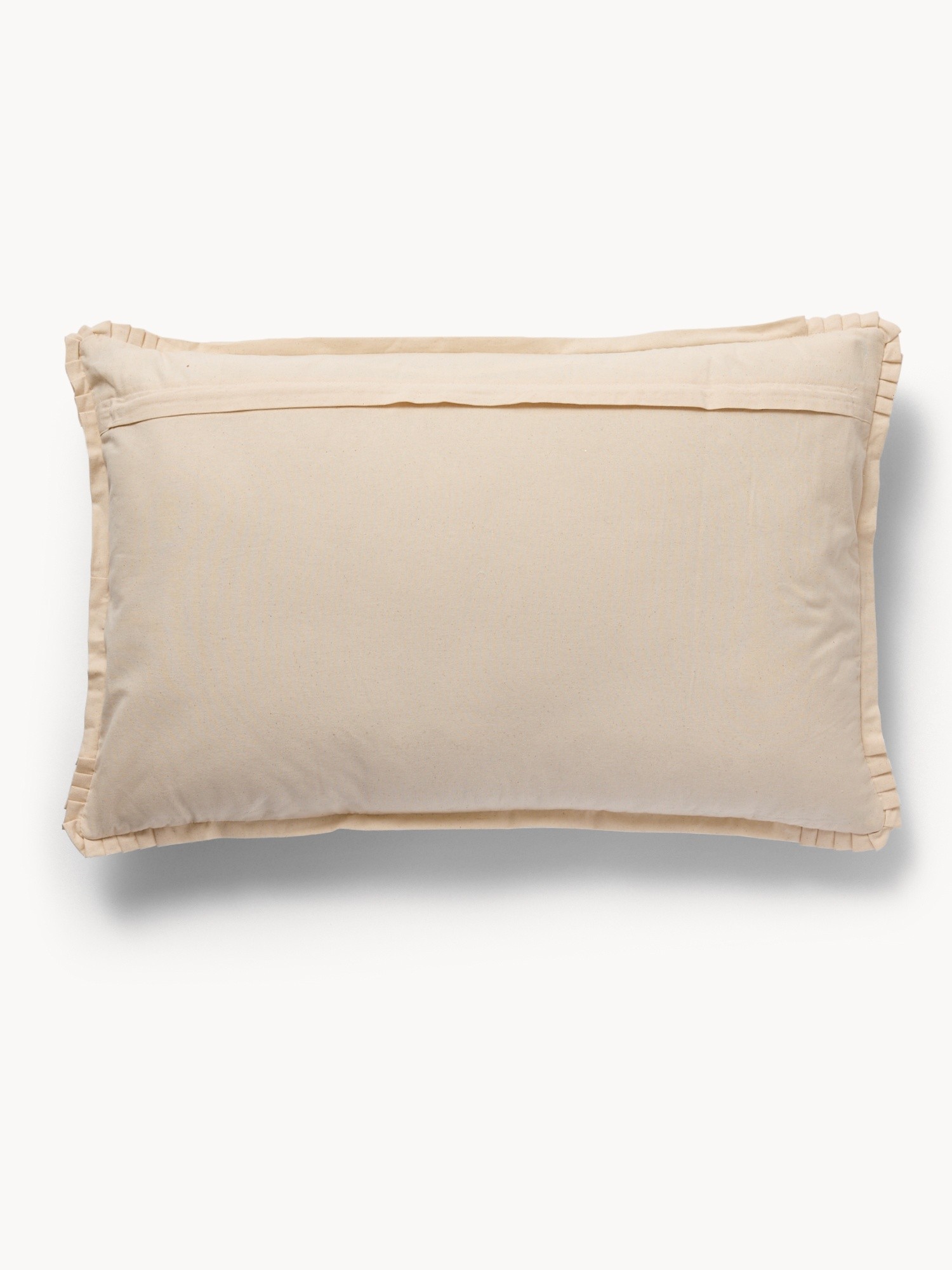 Cuscino con ricamo piastrelle 65x40cm, Verde acqua, large image number 0