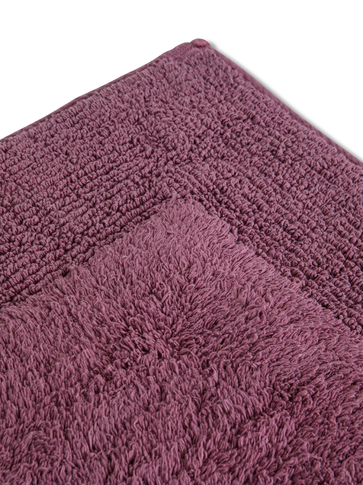 Terry cotton bath rug, Purple, large image number 1
