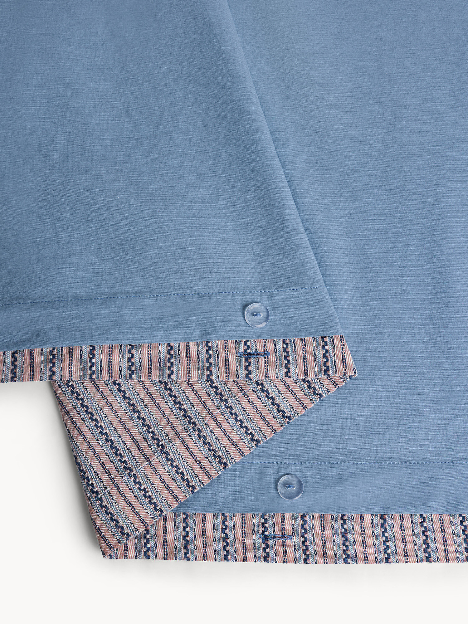 Copripiumino in cotone lavato lavorazione jacquard a righe, Multicolor, large image number 2