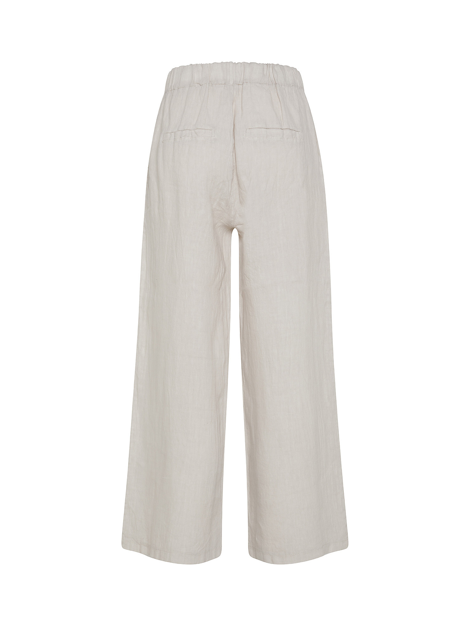 Koan - Wide linen trousers, Beige, large image number 1
