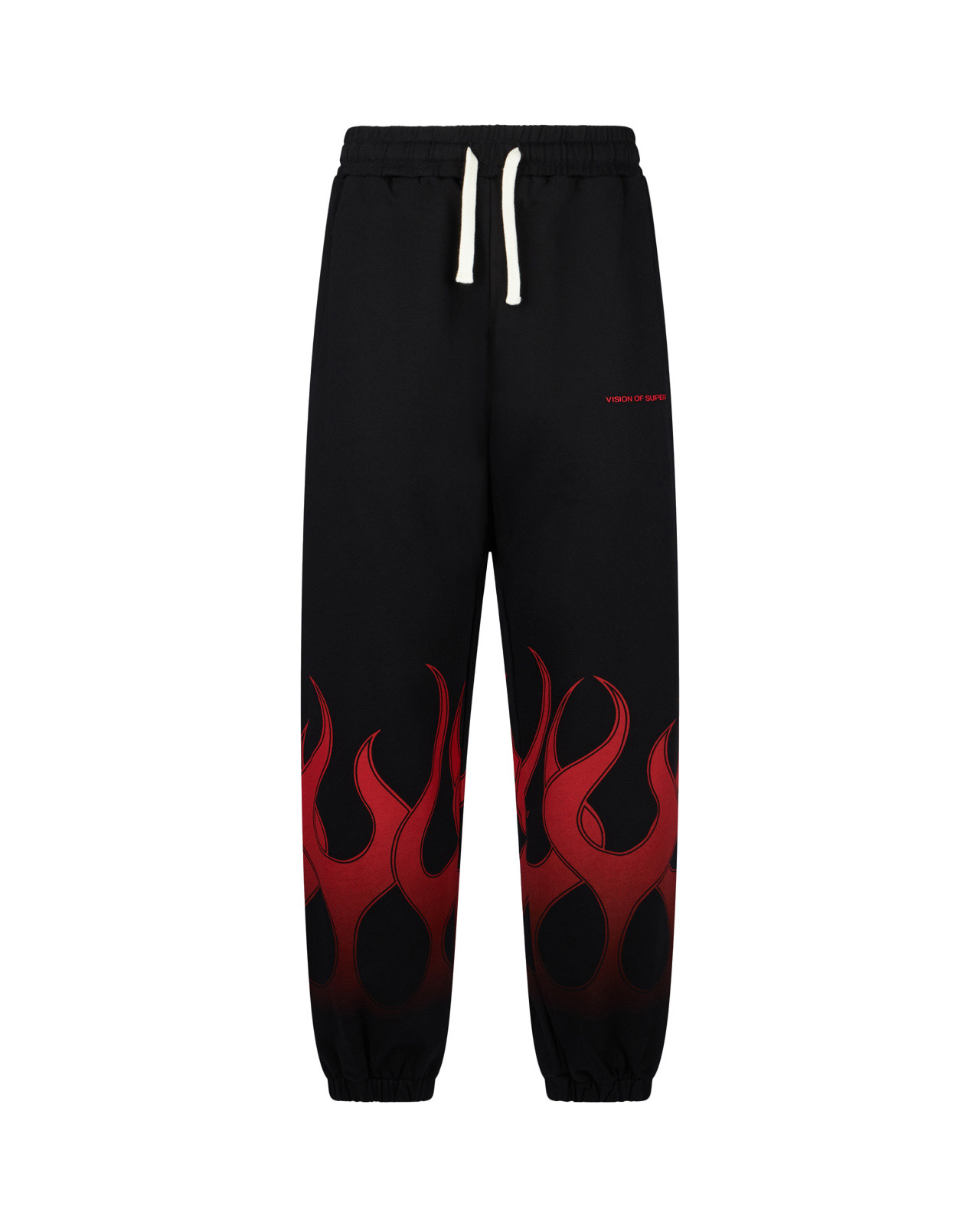 Vision of Super - Pantaloni con fiamme racing, Nero, large image number 0