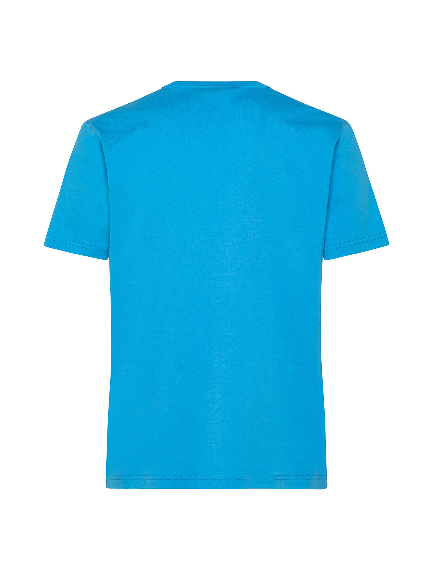 T-shirt manica corta, Azzurro, large