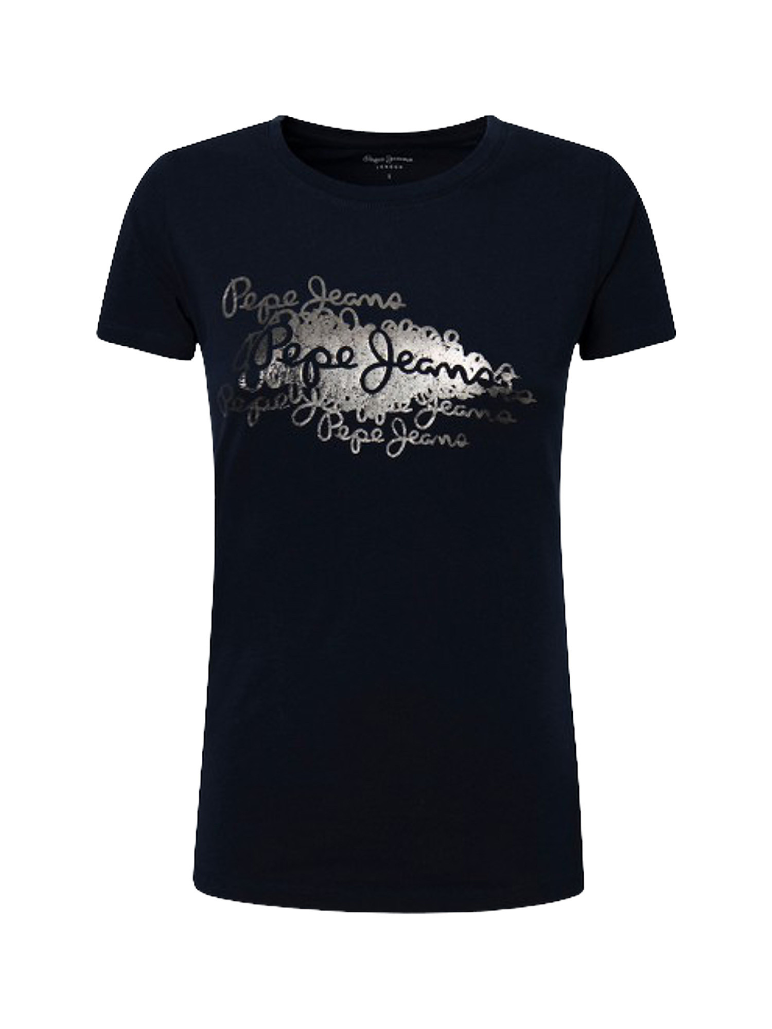 T-shirt con stampa logo anna, Blu, large image number 0