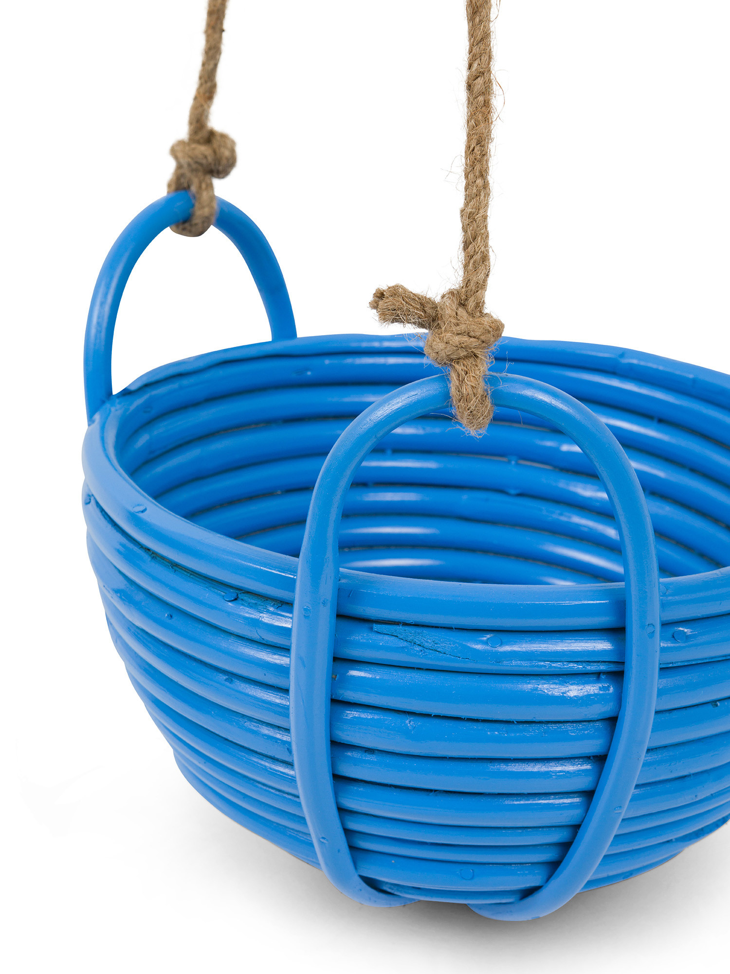 Handmade hanging basket, Blue, large image number 1