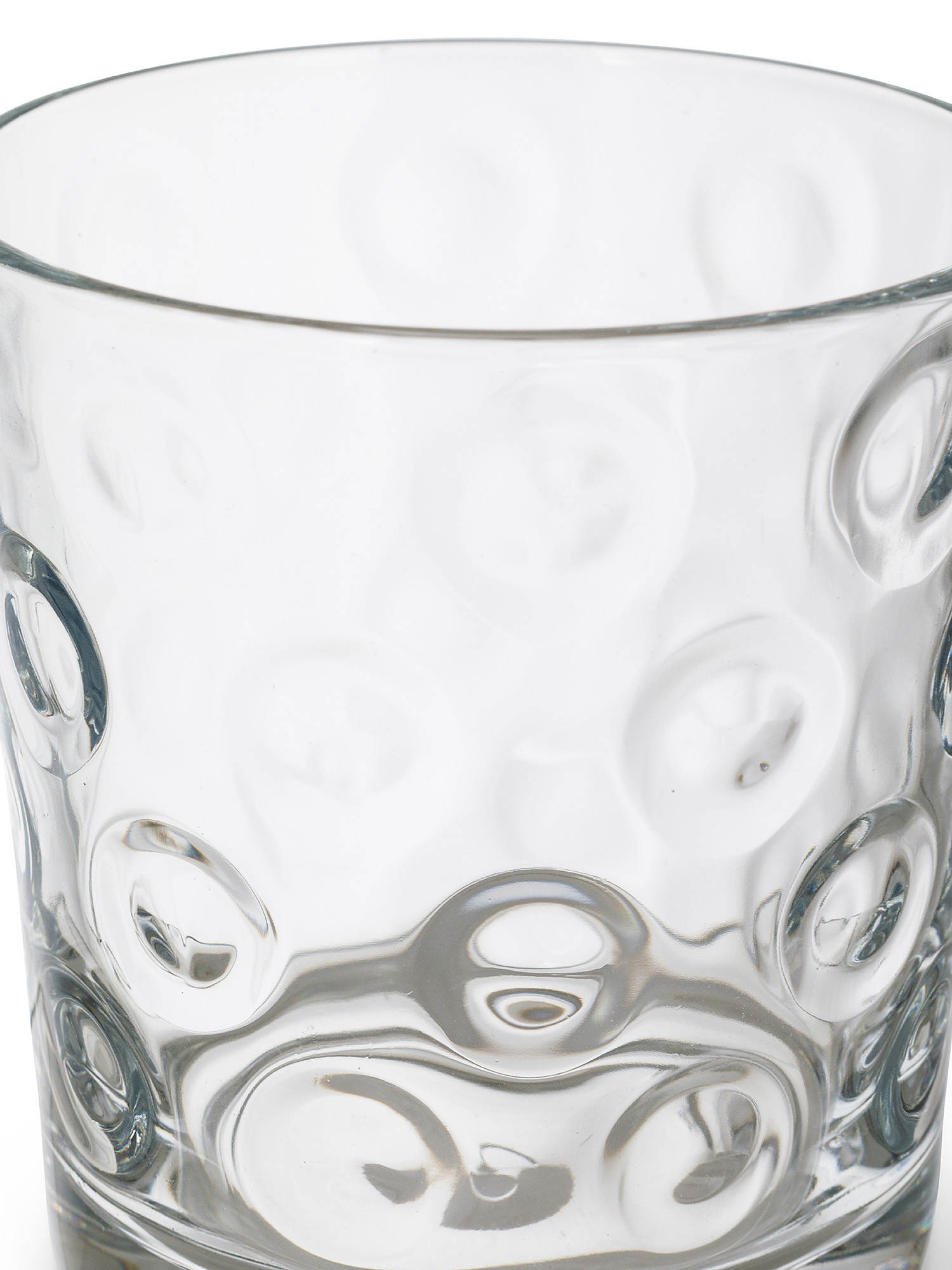 Set of 3 Rings glass glasses, Transparent, large image number 1