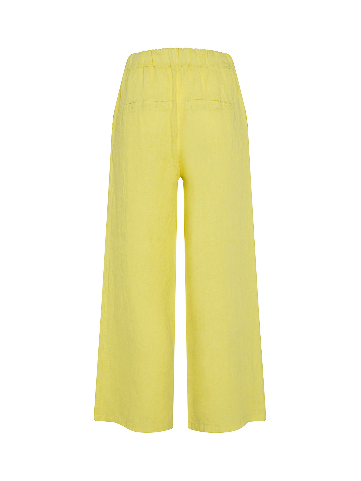 Koan - Wide linen trousers, Yellow, large image number 1