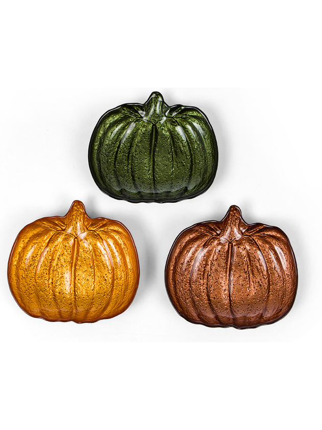 Piatto in vetro a zucca