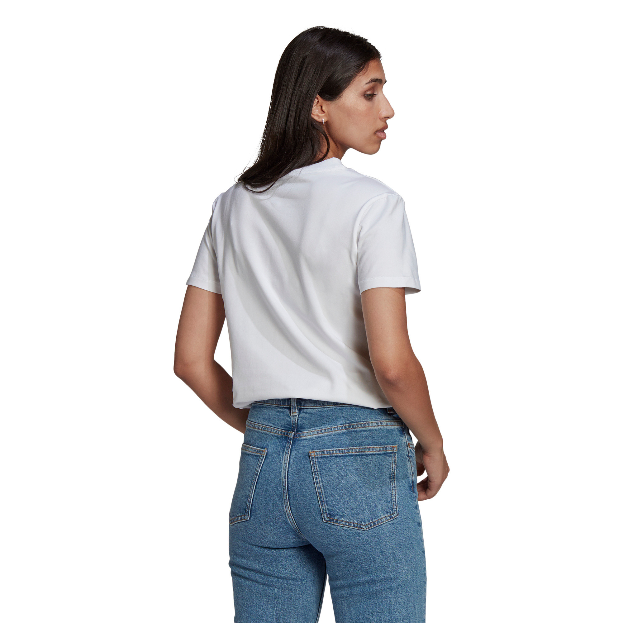 T-shirt adicolor Classics Trefoil, Bianco, large