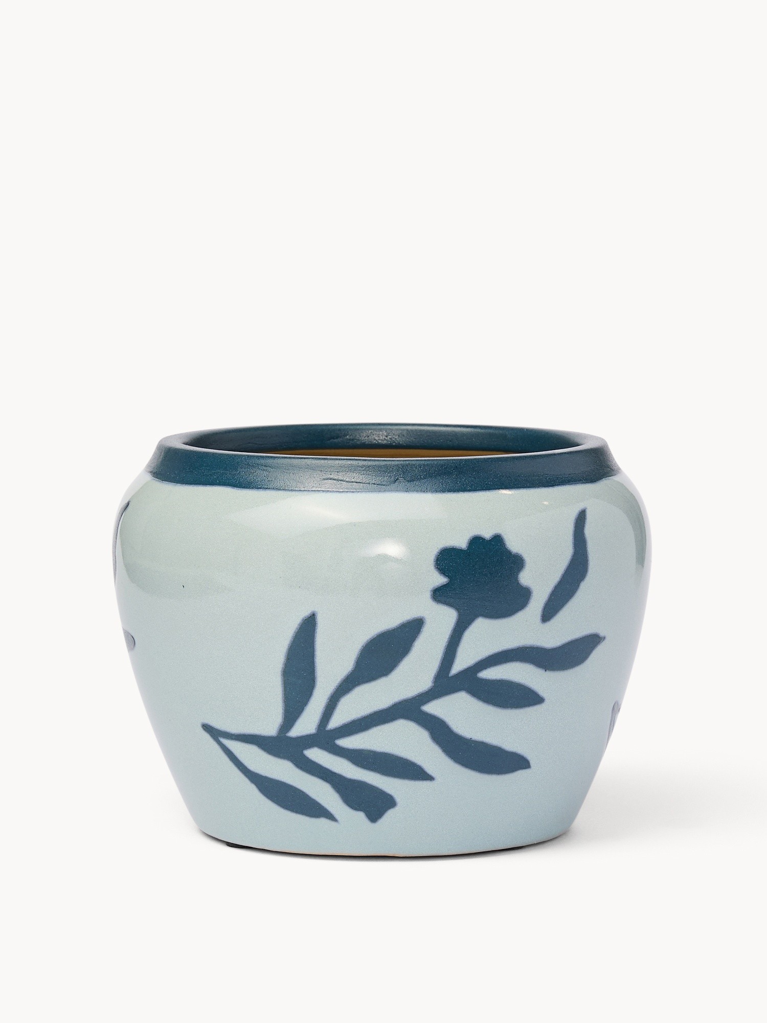 Vaso in ceramica artigianale vietnamita, Blu, large image number 0